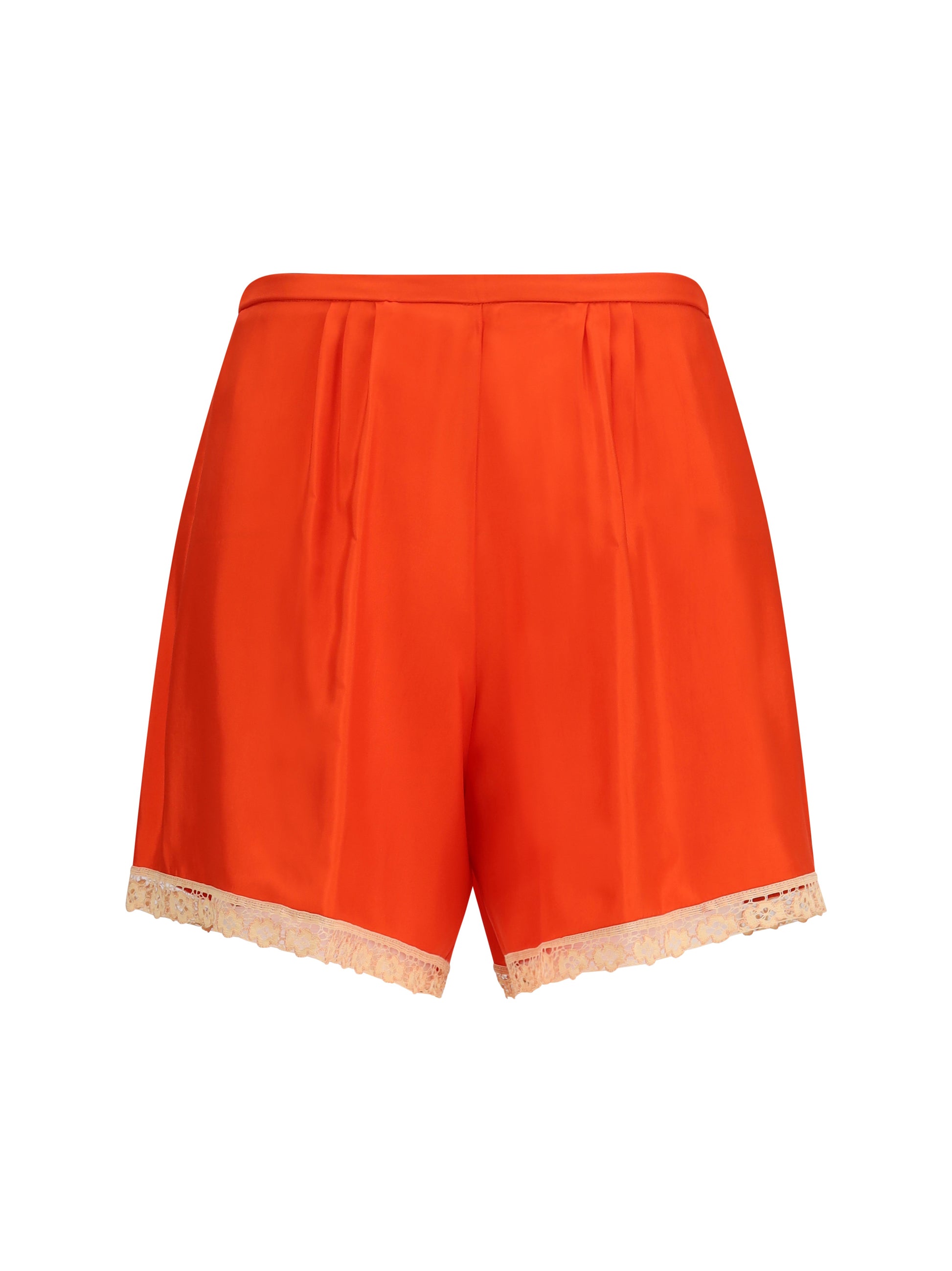 Forte_Forte Women Viscose Twill Shorts With Lace FORTE FORTE