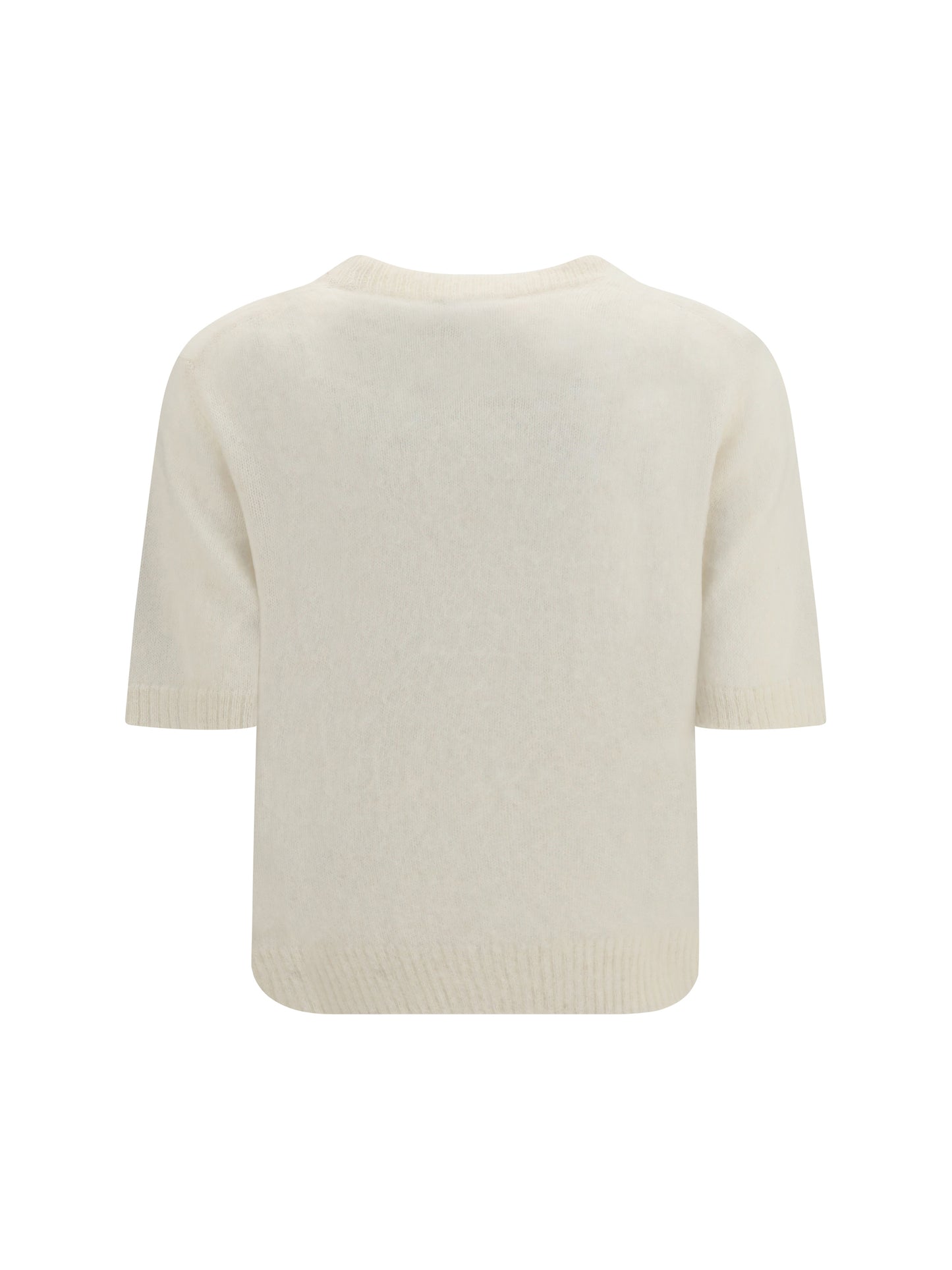 Ganni Women Alpaca Graphic Knit T-Shirt GANNI