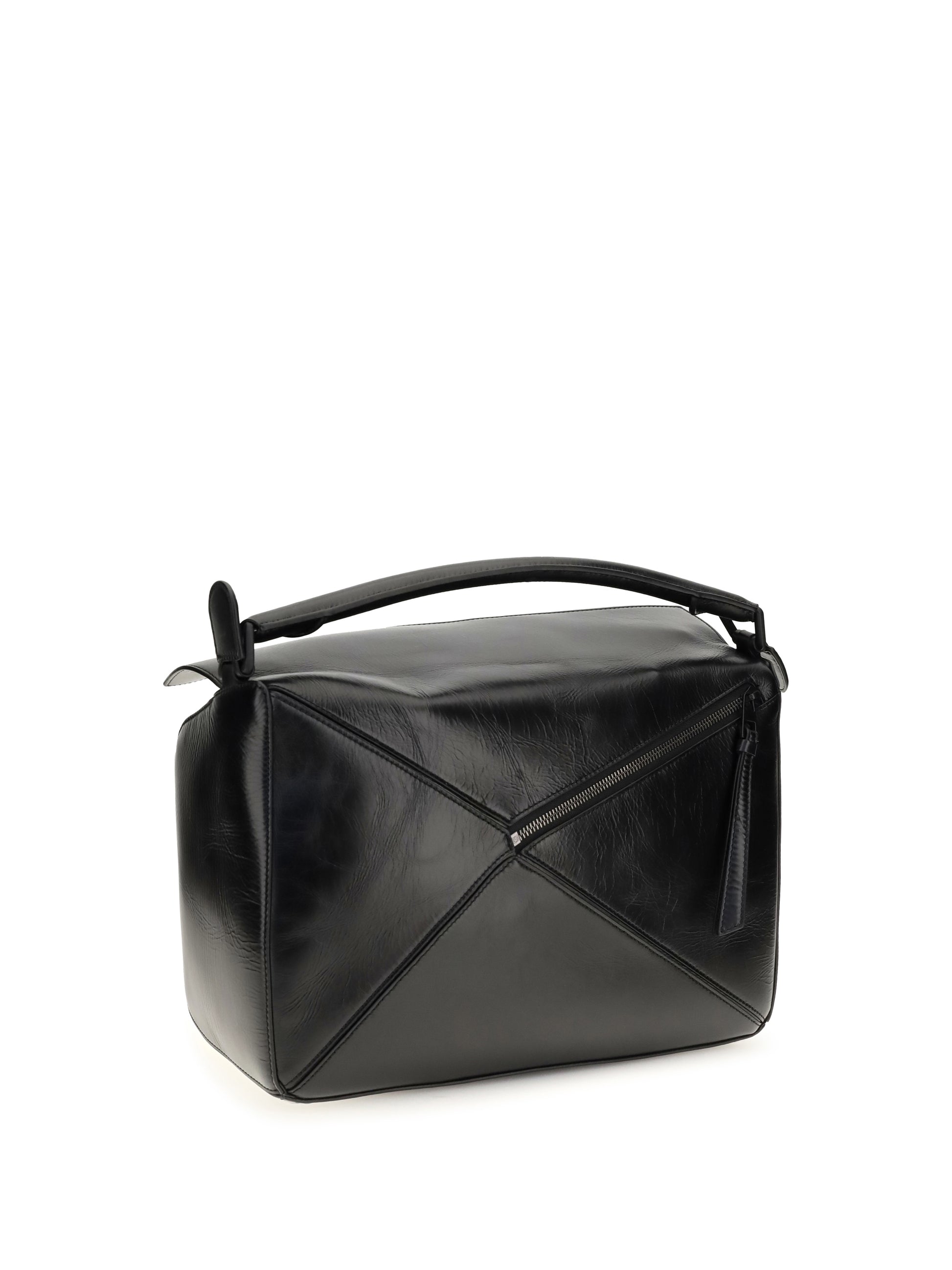 Loewe Men Large Paper-Effect Calfskin Puzzle Handbag LOEWE
