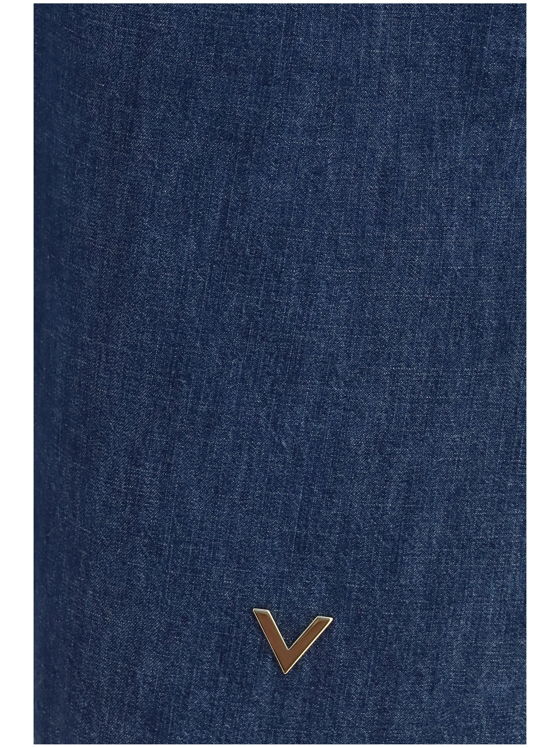 Valentino Women Chambray Denim Dress VALENTINO
