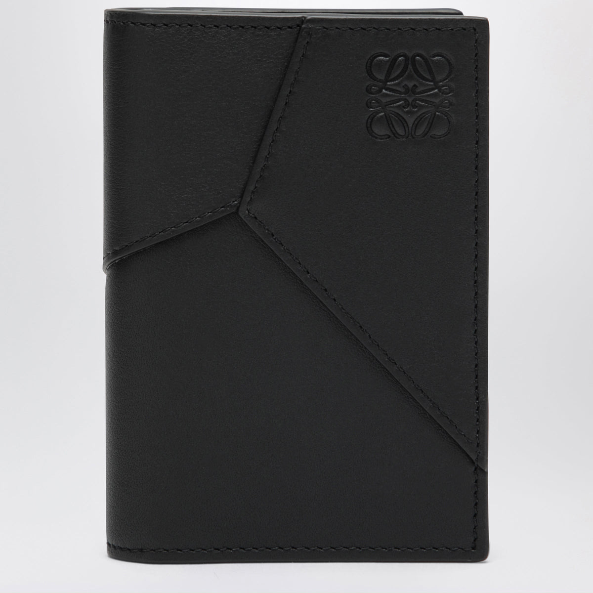 Loewe Black Puzzle Bi-Fold Card Holder In Leather Men LOEWE