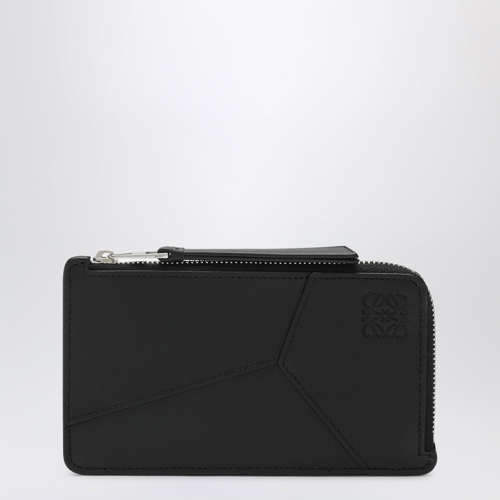 Loewe Black Leather Puzzle Coin Purse With Cardholder Men LOEWE