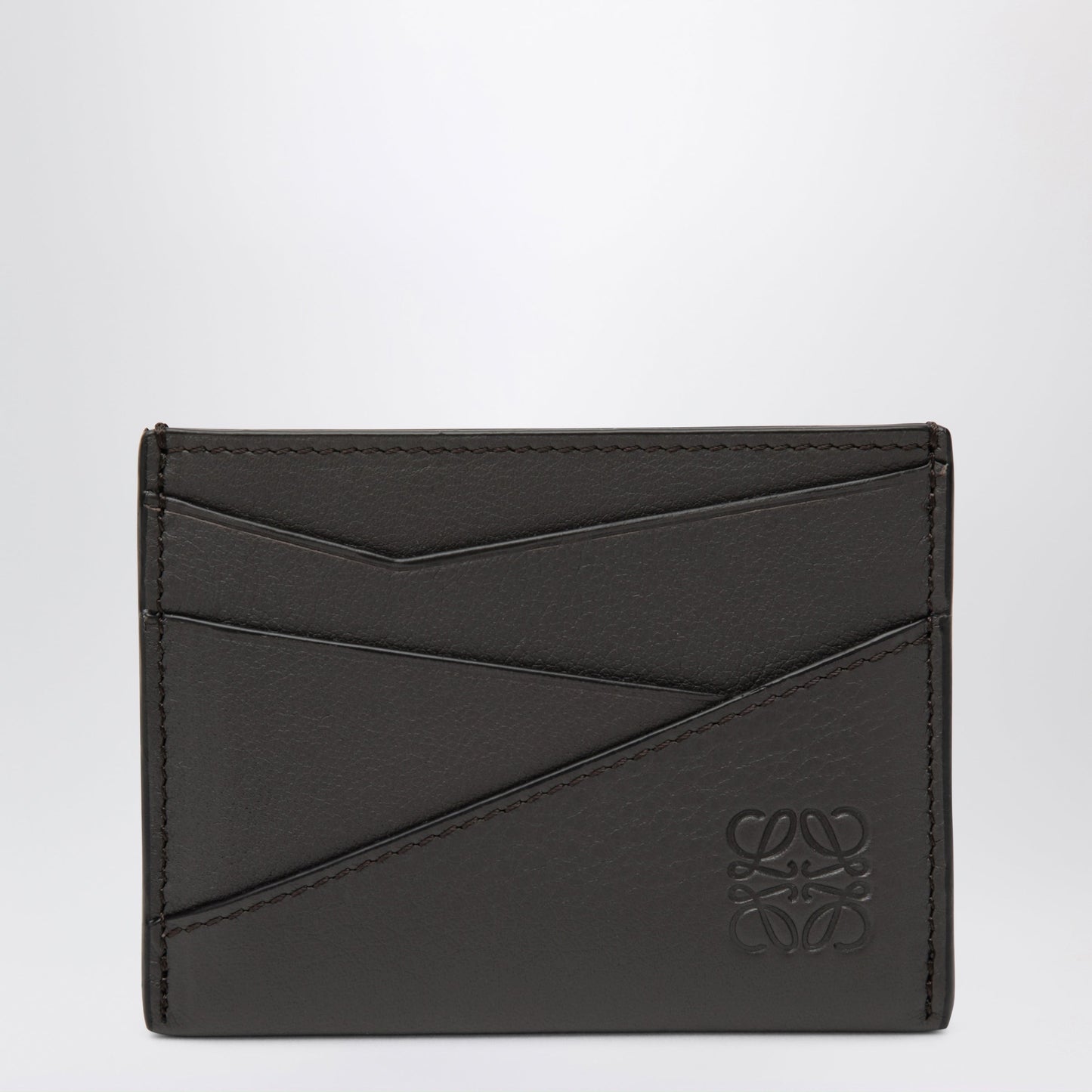 Loewe Dark Green Puzzle Card Holder In Leather Men LOEWE