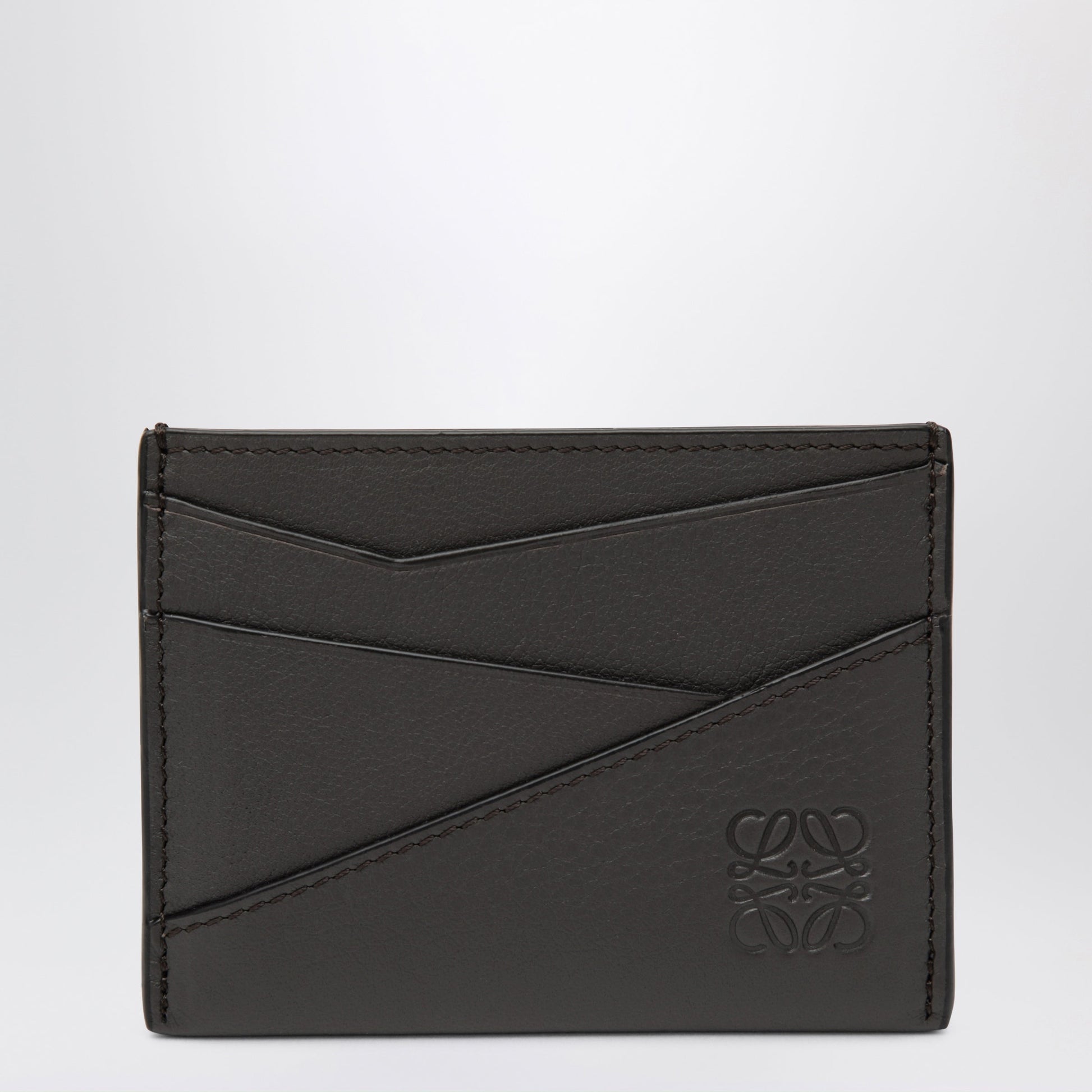 Loewe Dark Green Puzzle Card Holder In Leather Men LOEWE