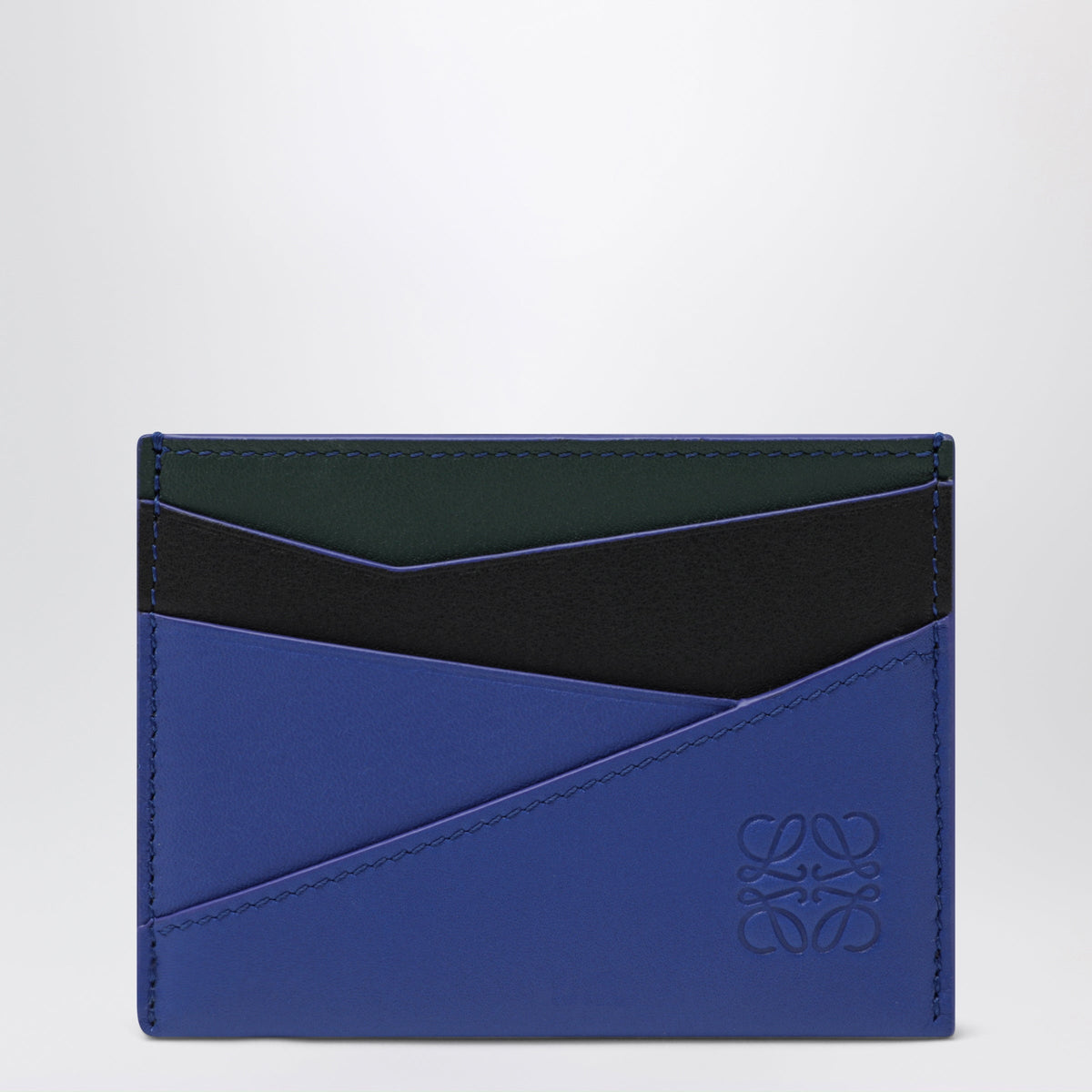Loewe Black/Blue Puzzle Card Holder Men LOEWE