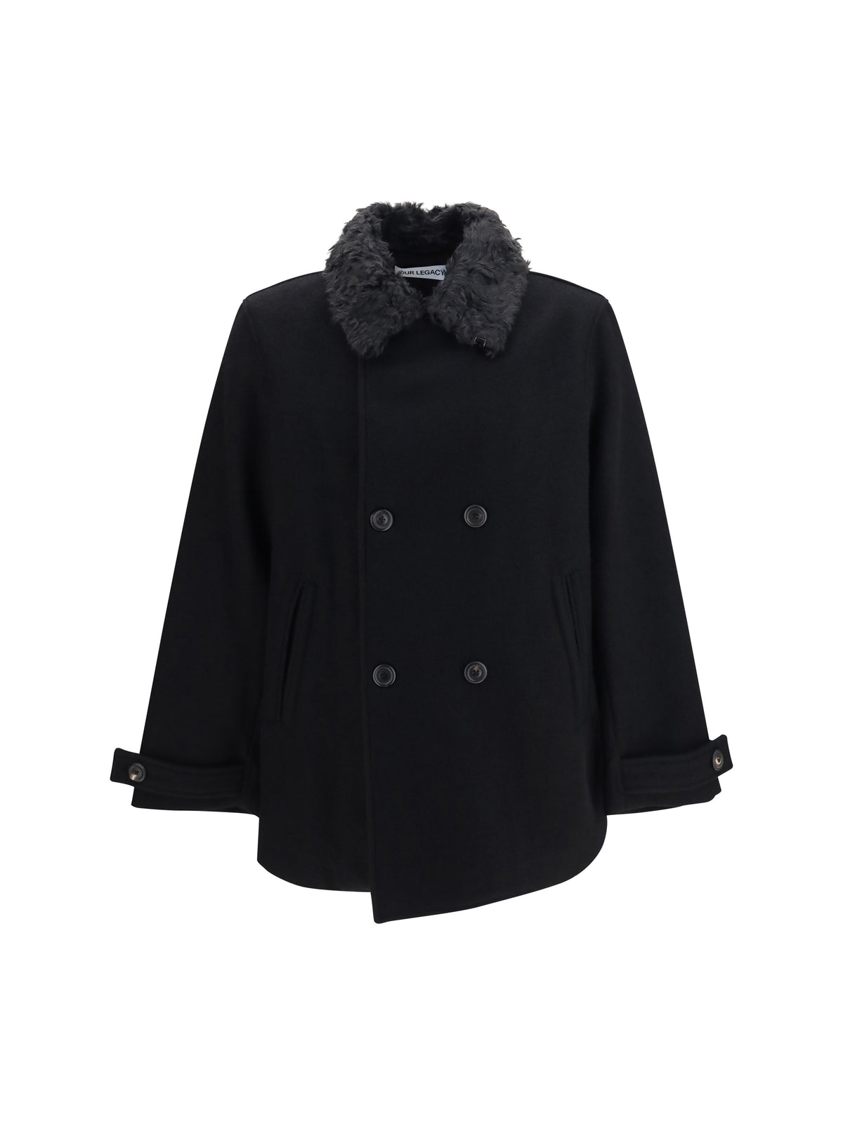 Our Legacy Men Wage Double-Breasted Coat OUR LEGACY