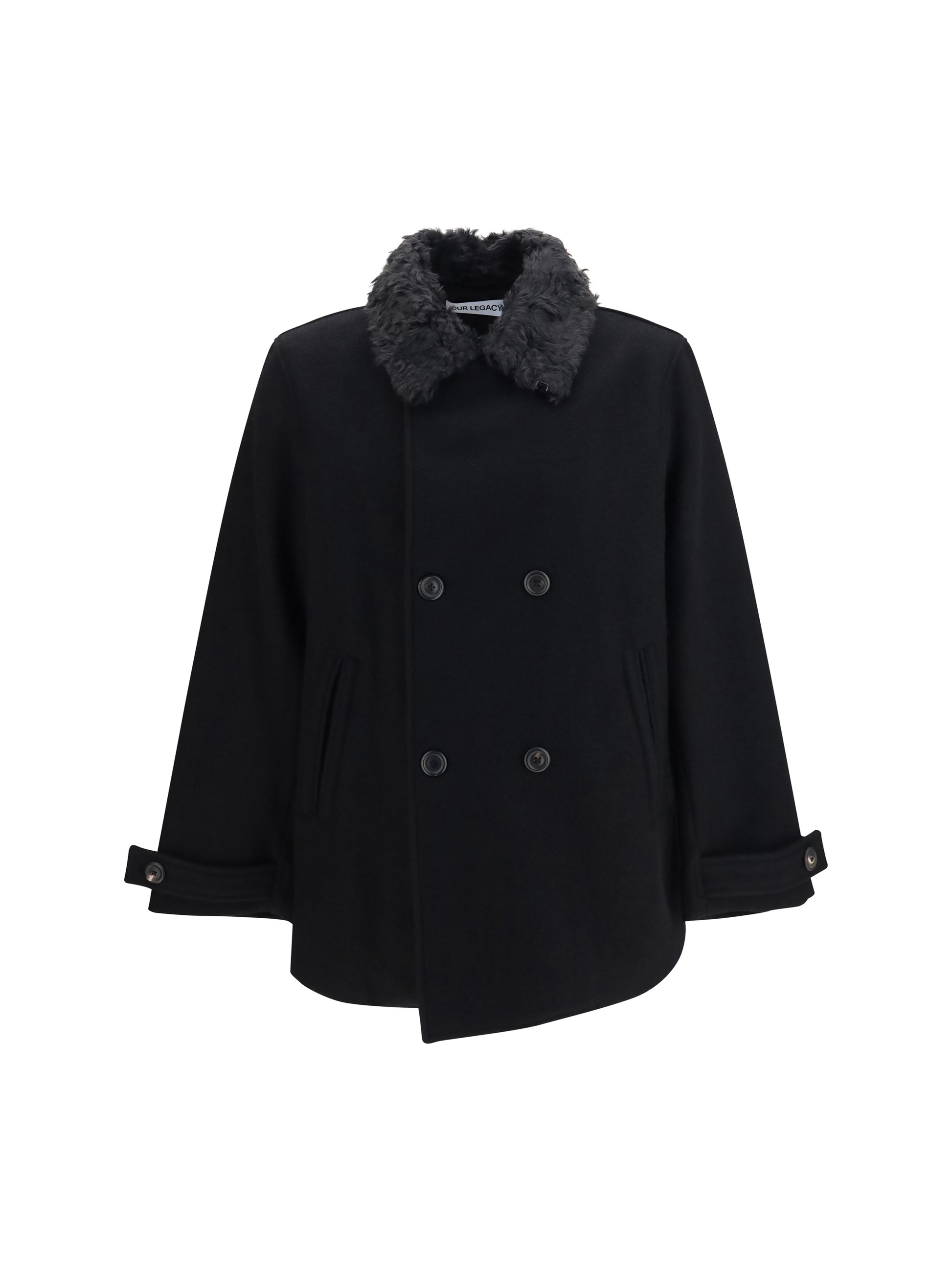 Our Legacy Men Wage Double-Breasted Coat OUR LEGACY