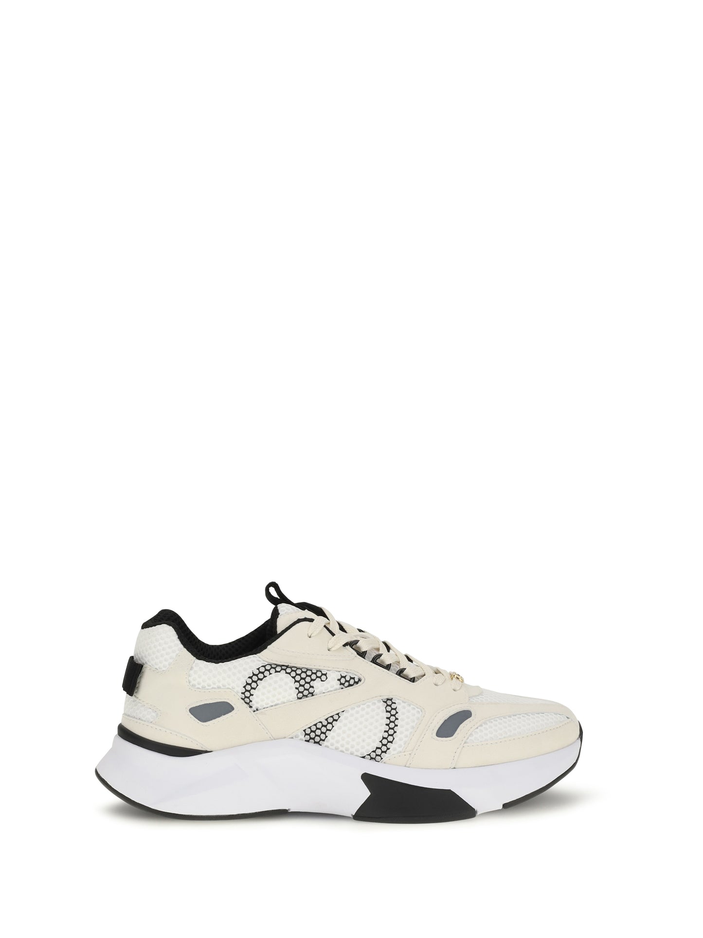 Valentino Garavani Men Demivee Mesh And Suede Sneakers VALENTINO GARAVANI