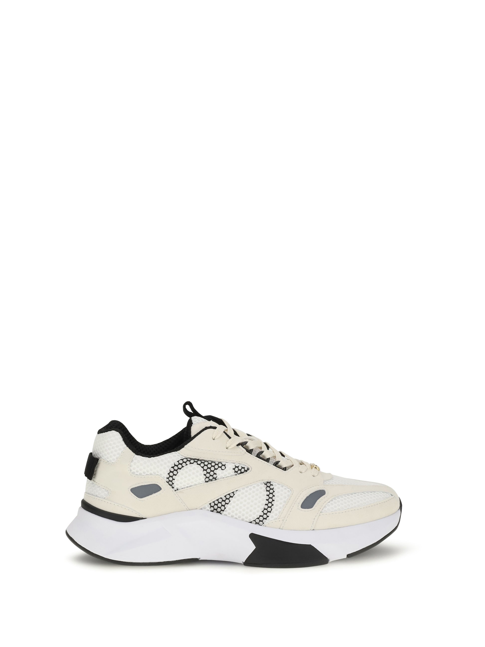 Valentino Garavani Men Demivee Mesh And Suede Sneakers VALENTINO GARAVANI