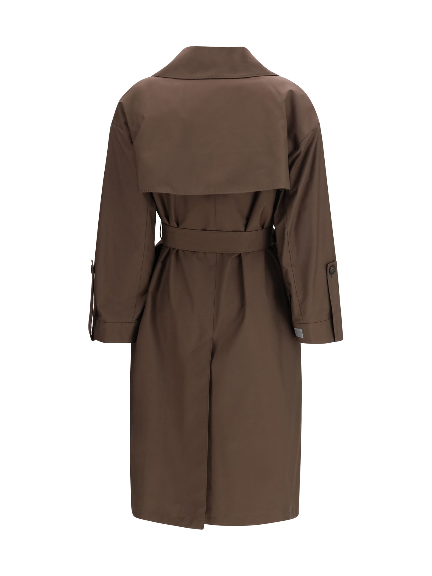 Max Mara The Cube Women Double-Breasted Cotton-Blend Trench Coat MAX MARA THE CUBE