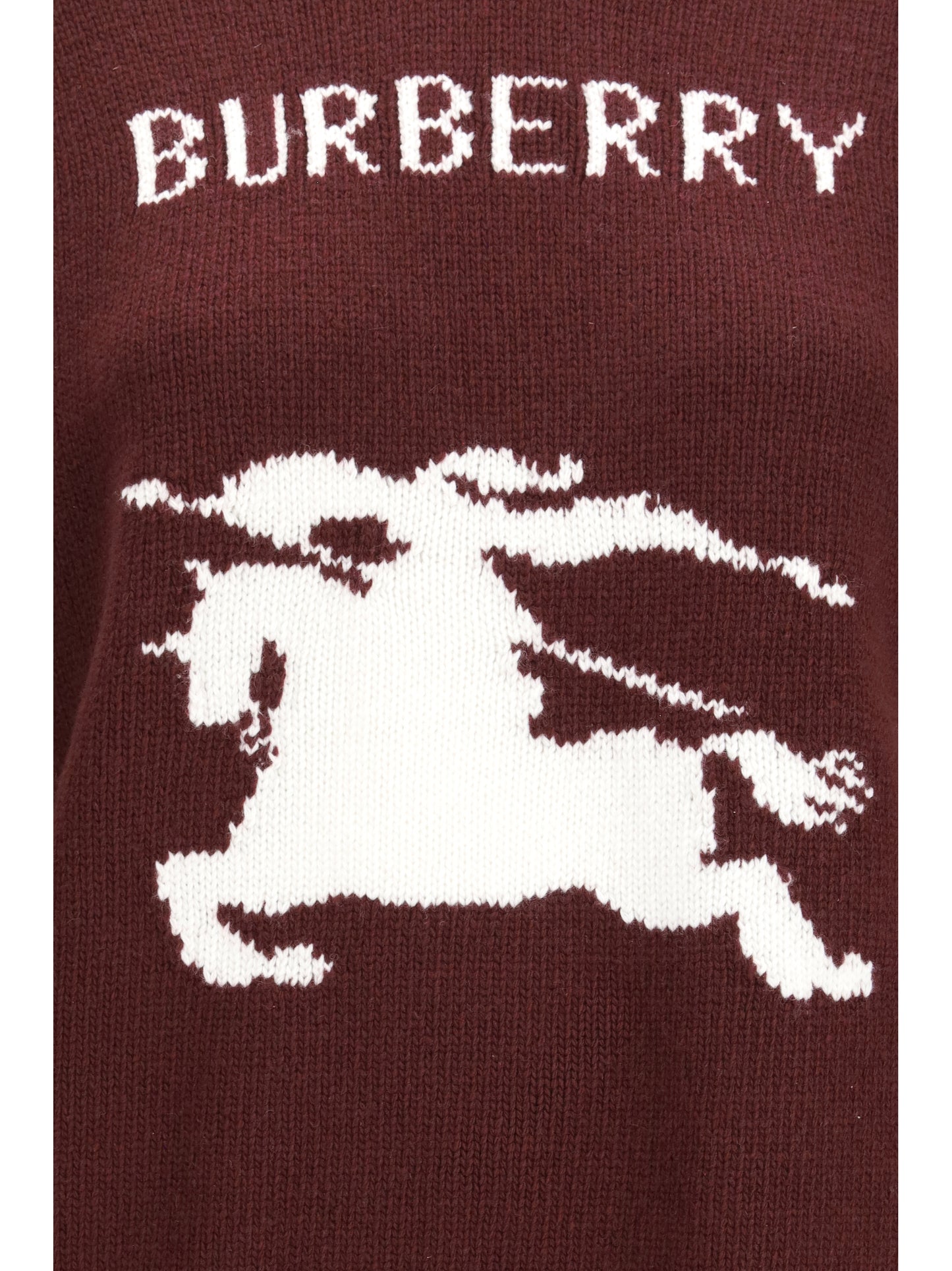 Burberry Women Cashmere And Wool Sweater With Knight Motif BURBERRY