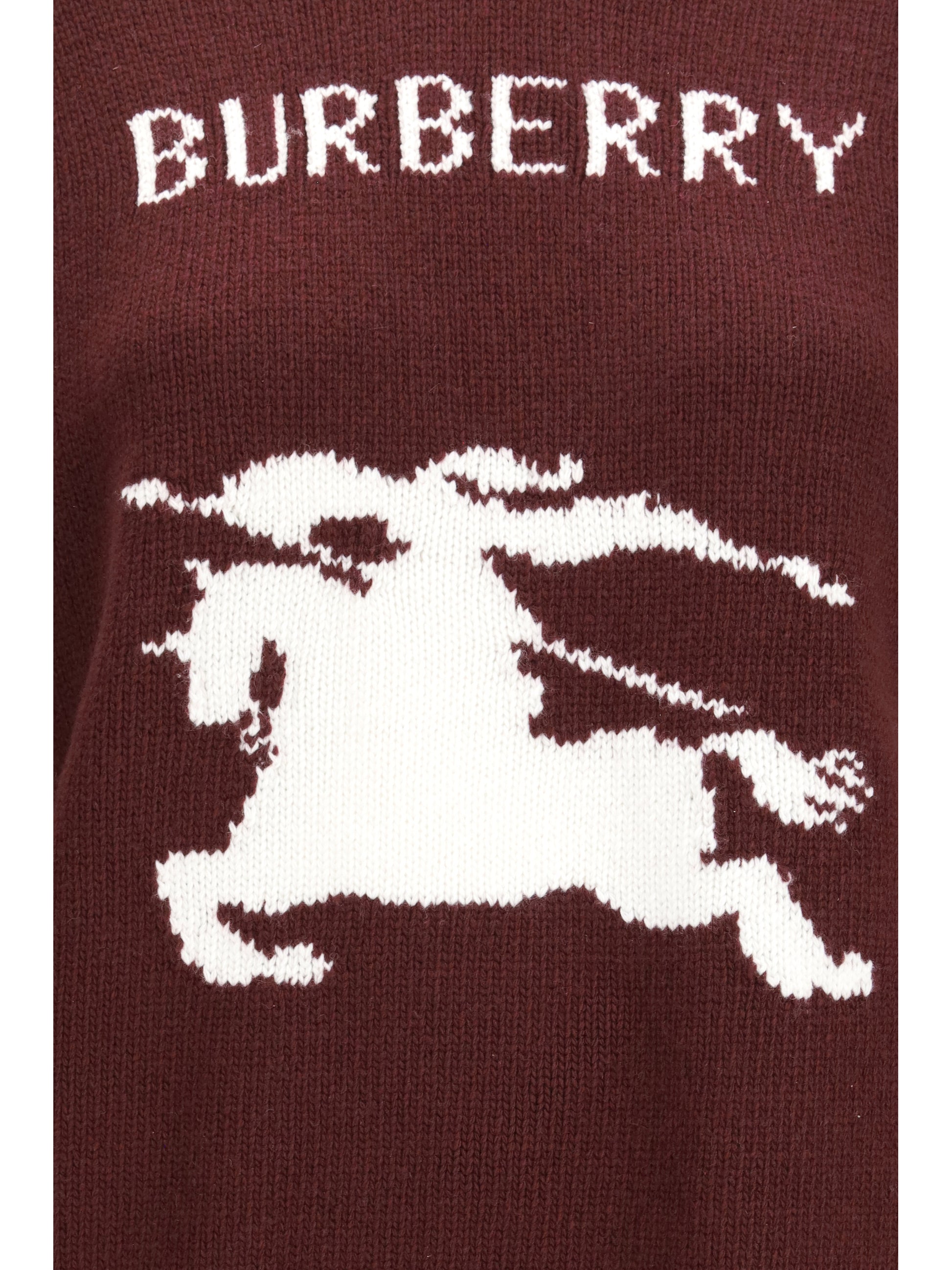 Burberry Women Cashmere And Wool Sweater With Knight Motif BURBERRY