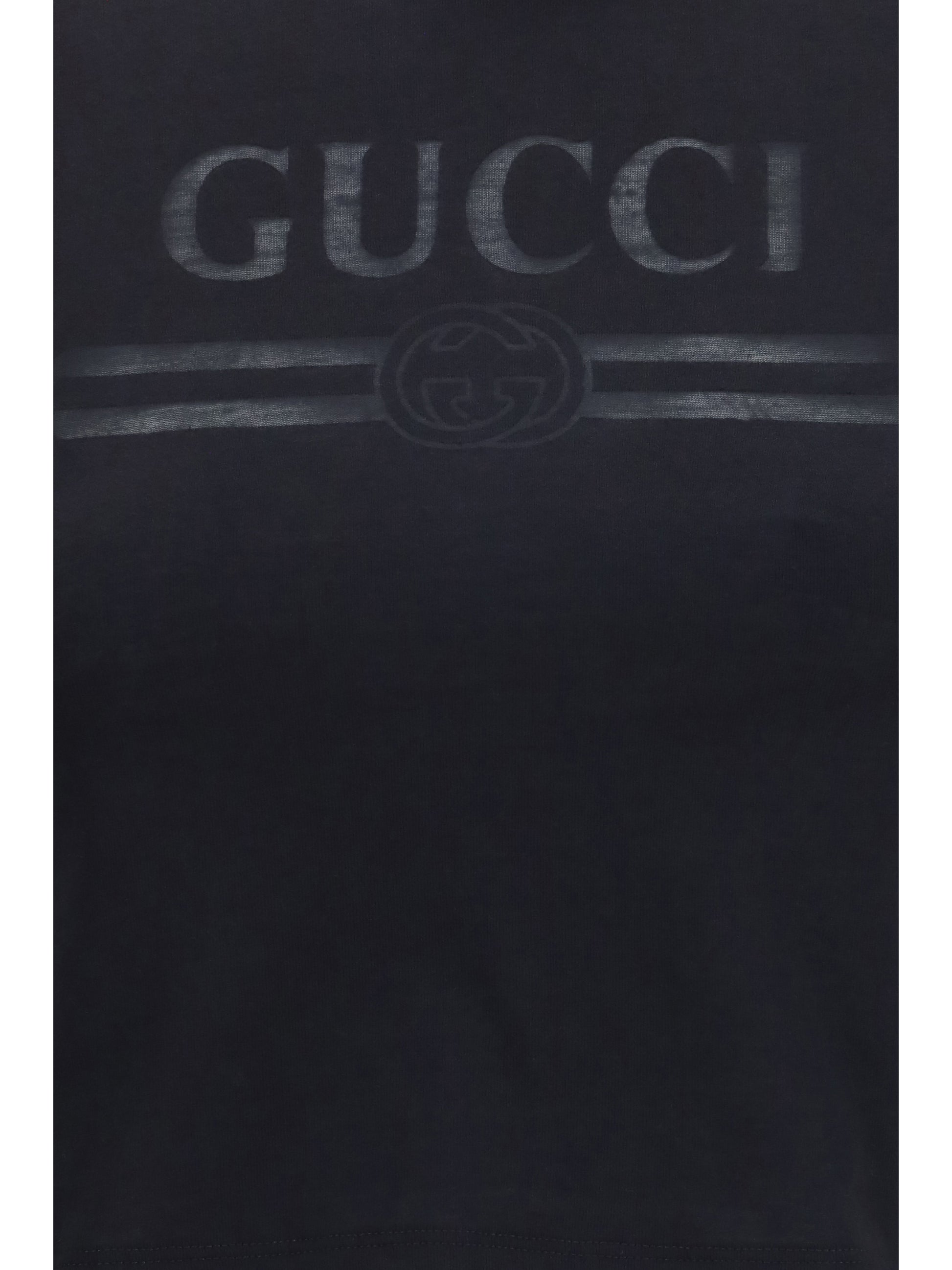 Gucci Women Cotton Jersey T-Shirt With Devoré Detail GUCCI