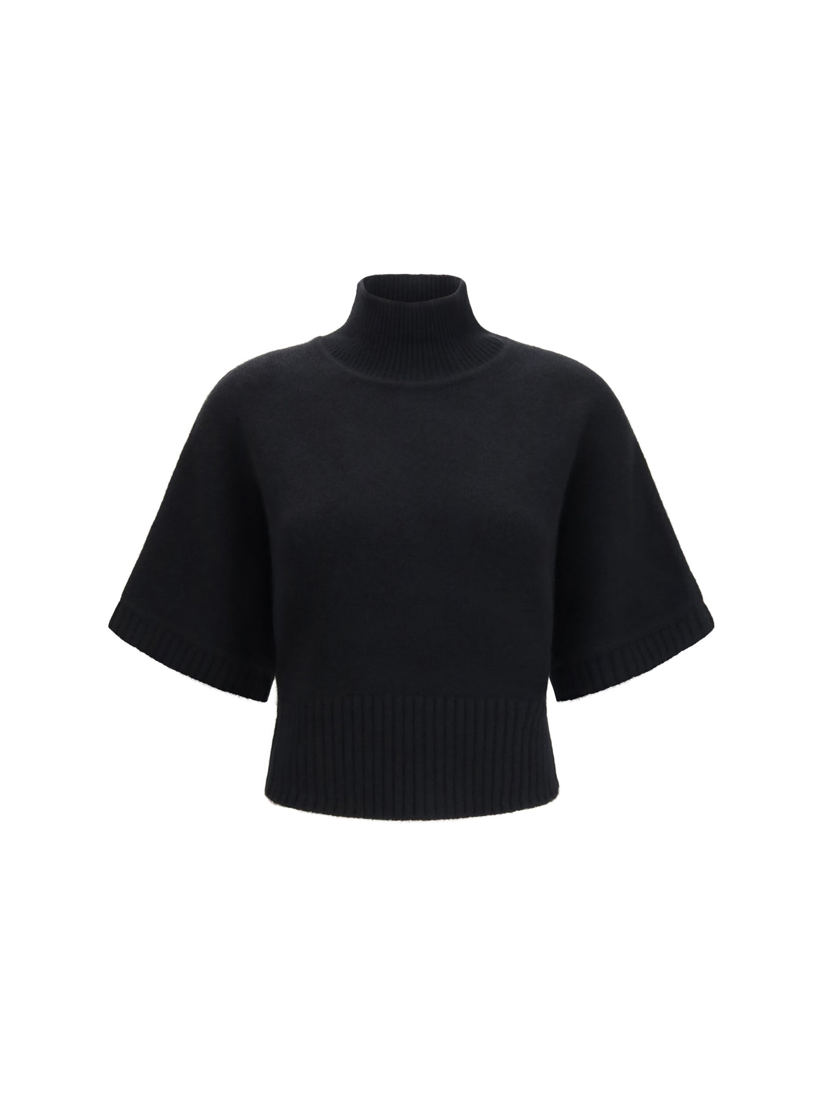 Alaïa Women Cropped Cashmere Turtleneck Sweater ALAIA