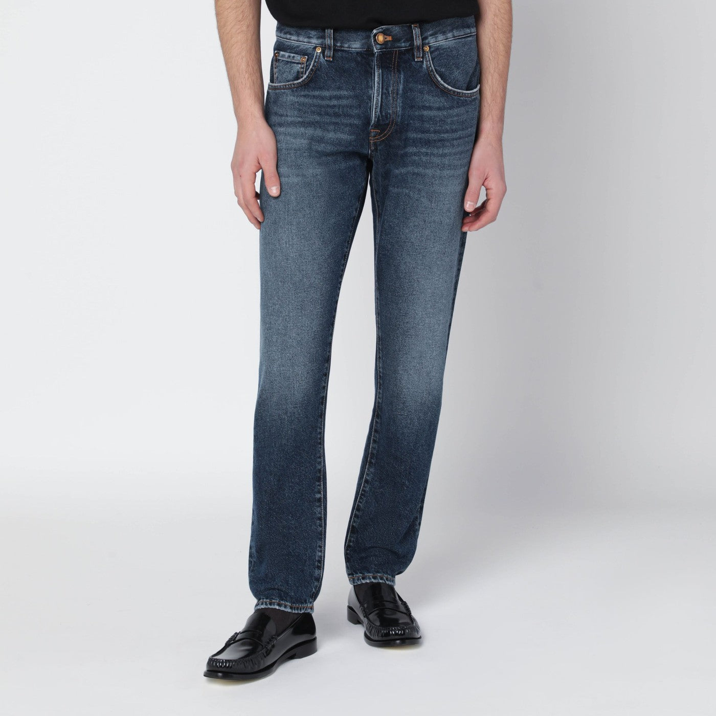 Pt Torino Denim Blue Washed Jeans Men PT Torino Denim