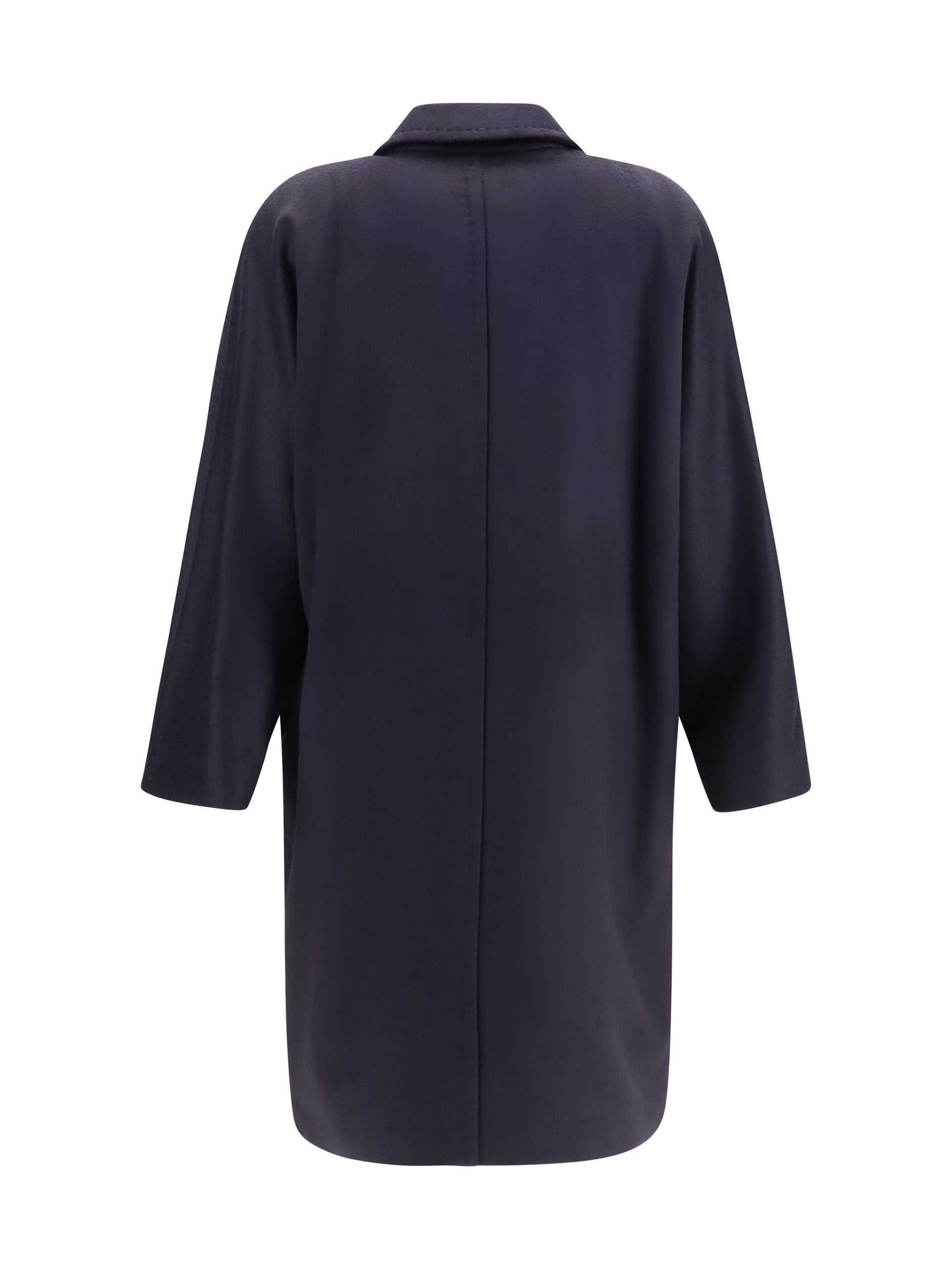 Max Mara Studio Women Double Breasted Wool Drap Coat MAX MARA STUDIO