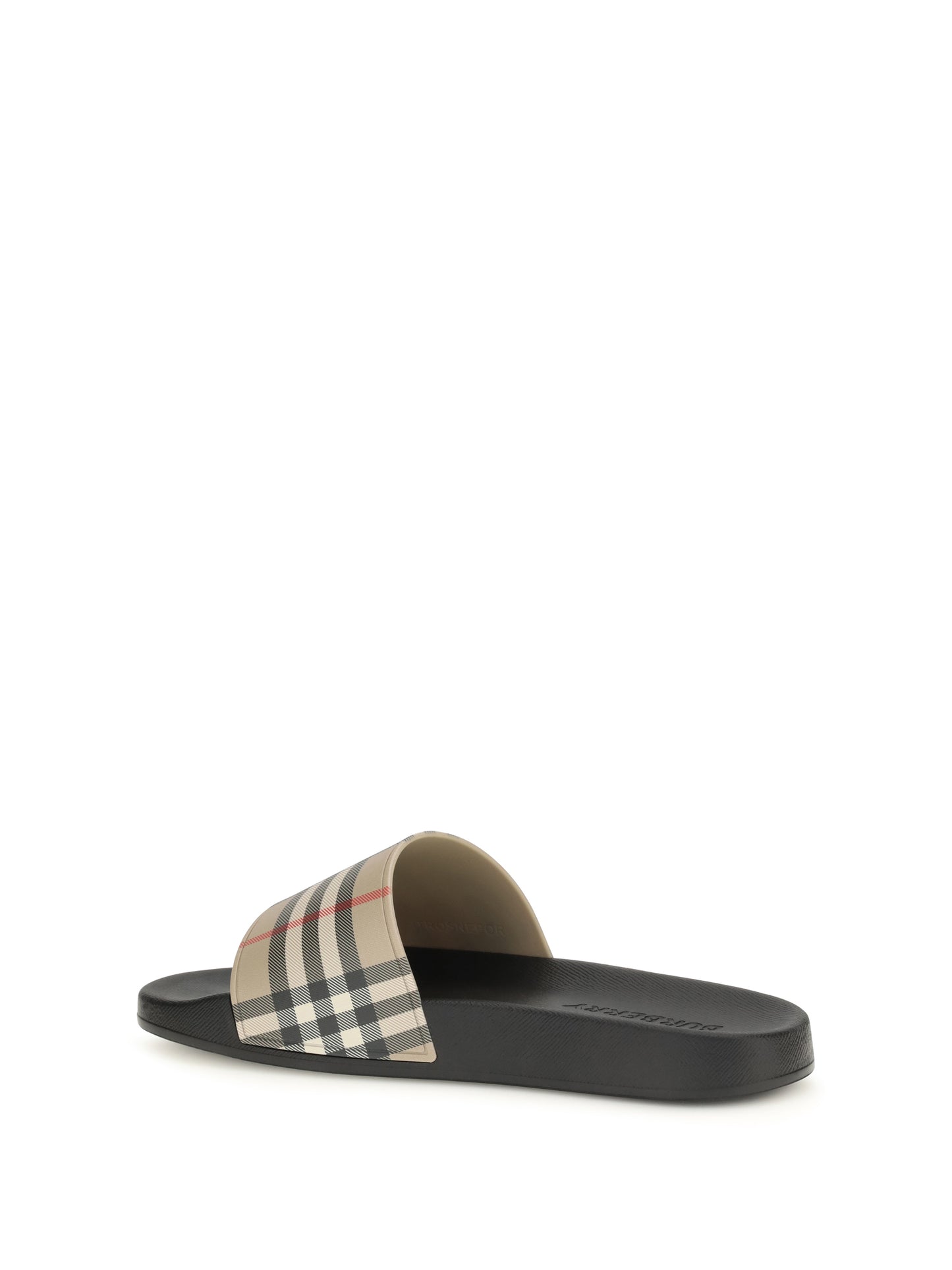 Burberry Men Check Slides BURBERRY