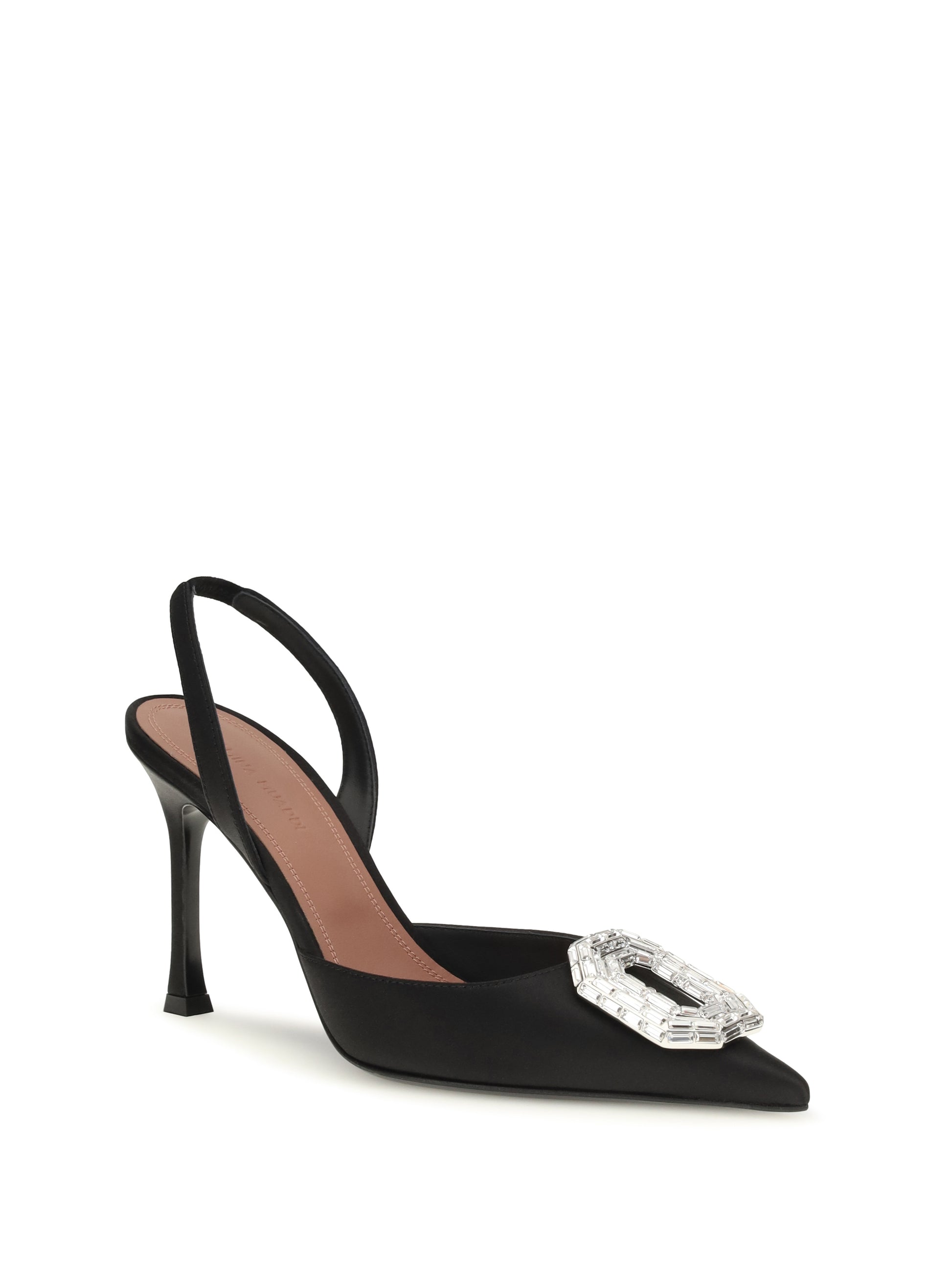 Amina Muaddi Women Camelia Satin Slingback Pumps AMINA MUADDI