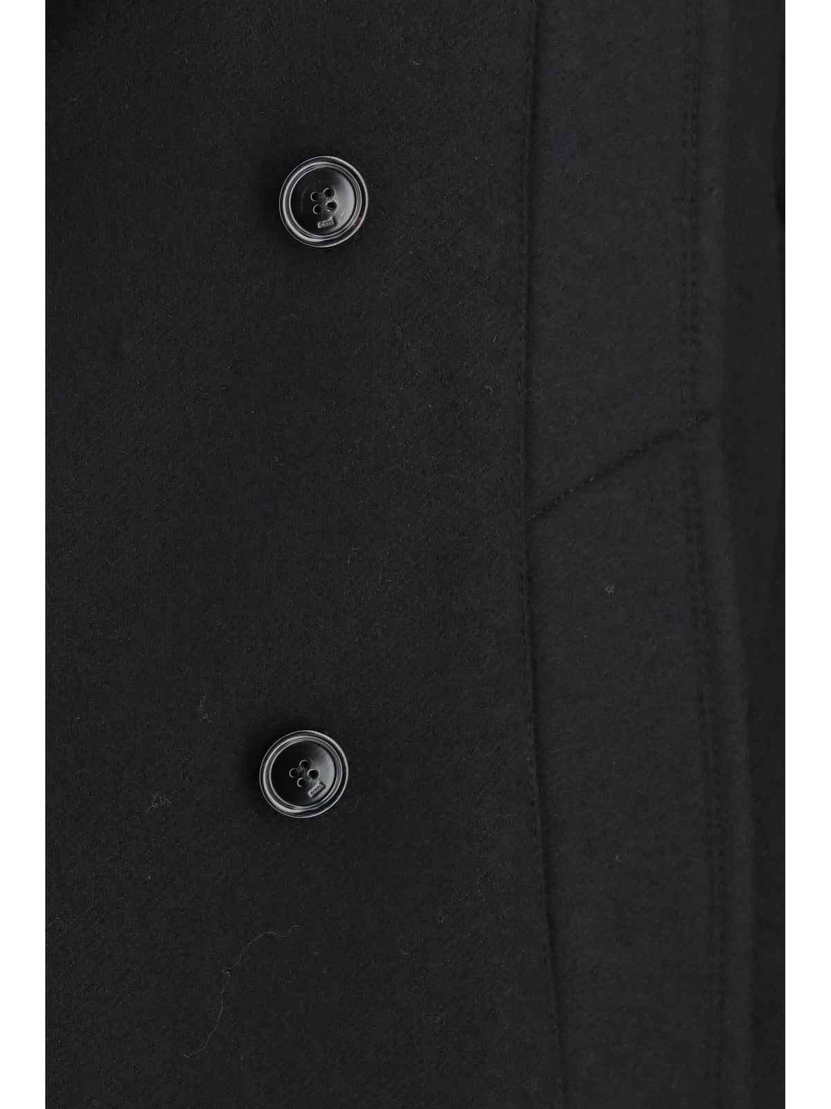 Ami Paris Men Wool Pea Coat AMI PARIS