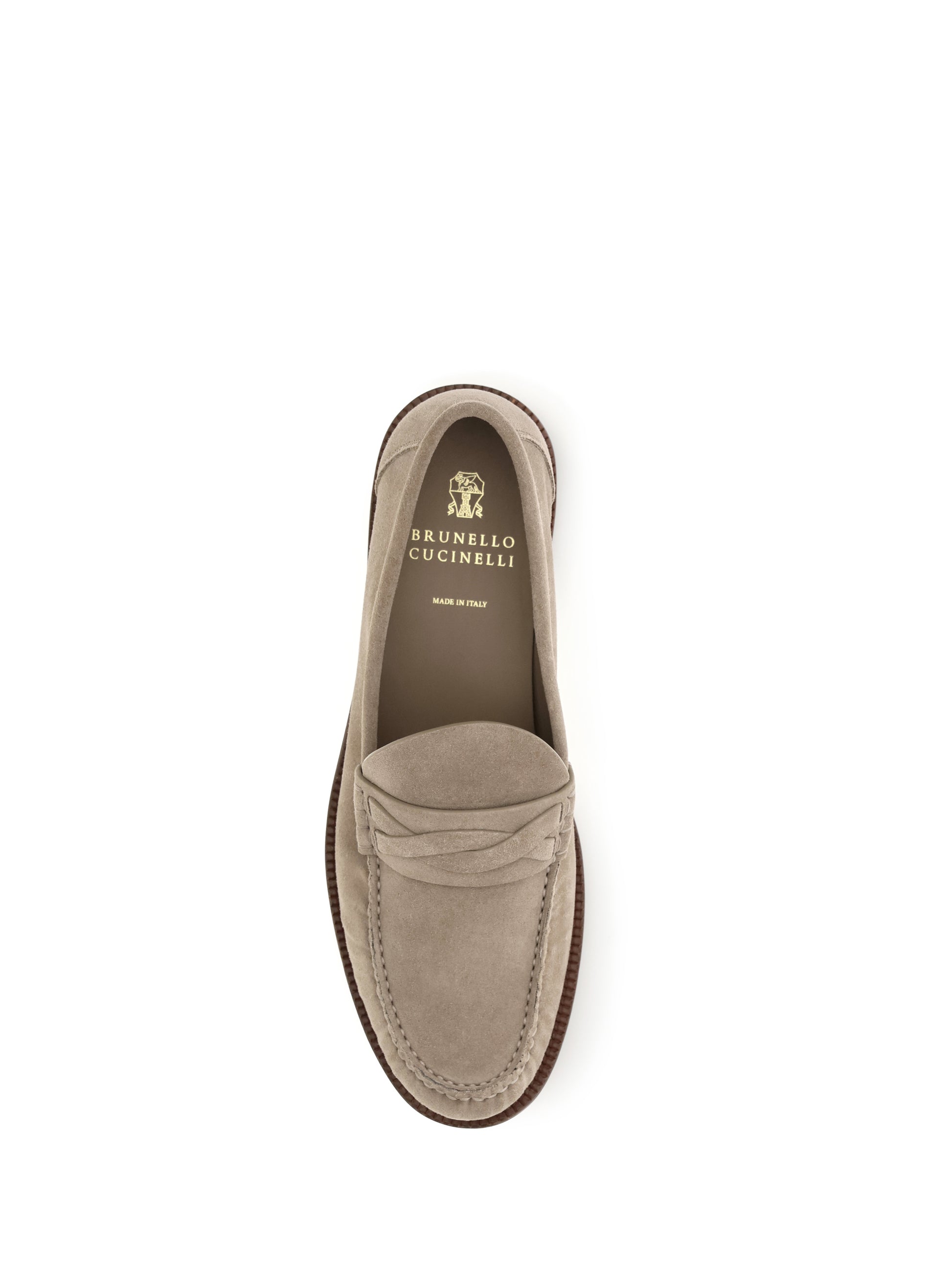 Brunello Cucinelli Men Suede Loafers BRUNELLO CUCINELLI