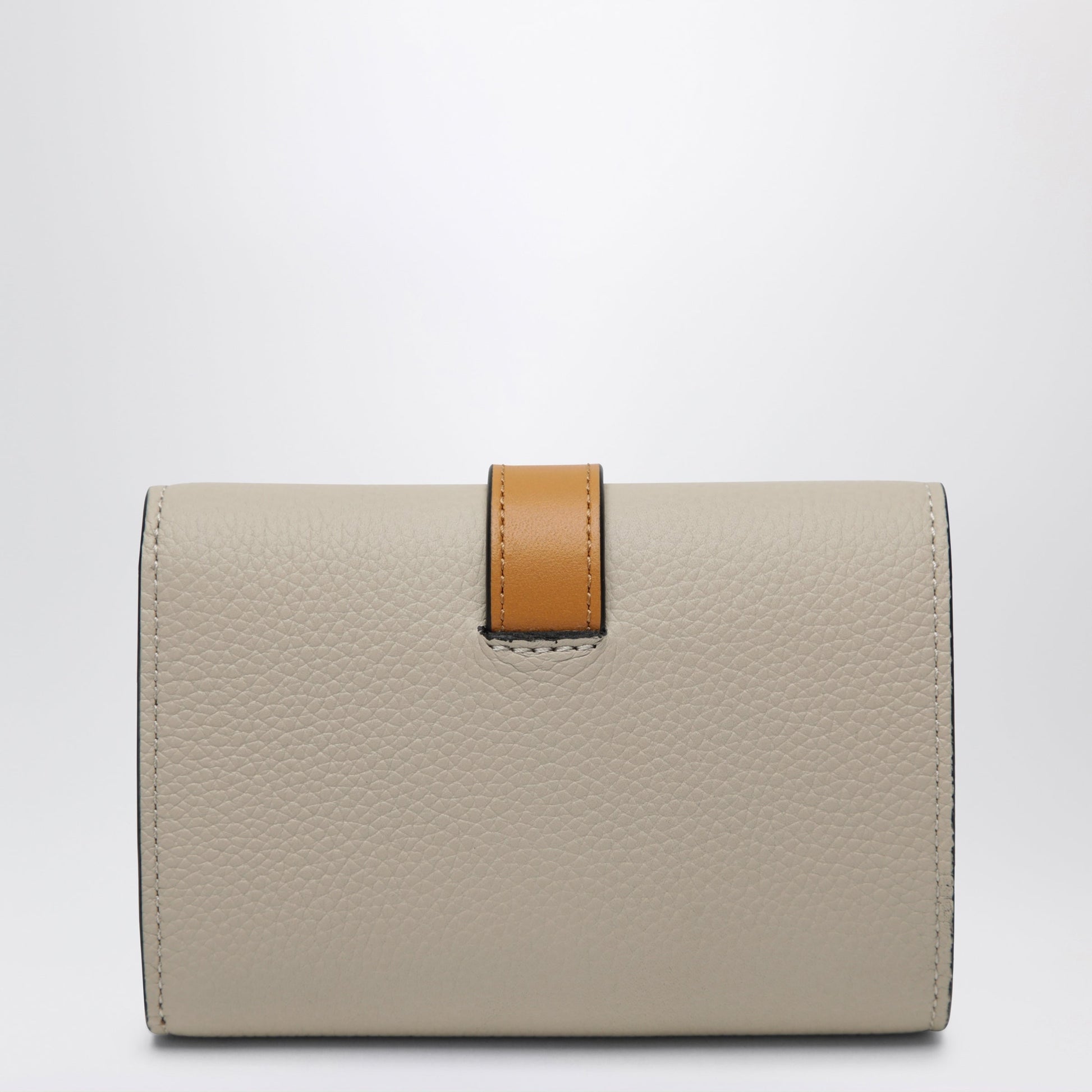 Loewe Small Vertical Wallet In Light Oat / Honey Grained Leather Women LOEWE