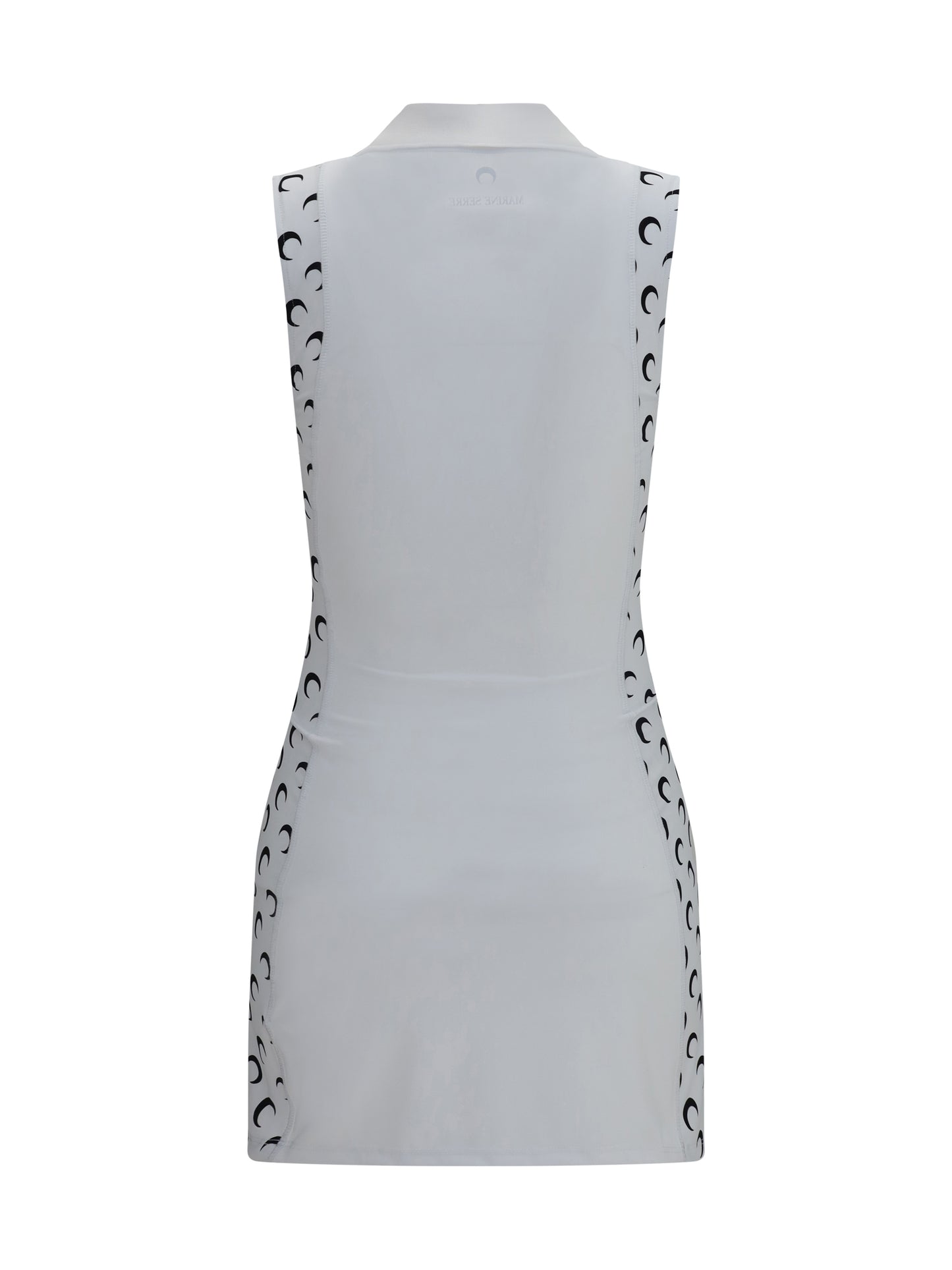 Marine Serre Women Moon Print Mini Polo Dress MARINE SERRE