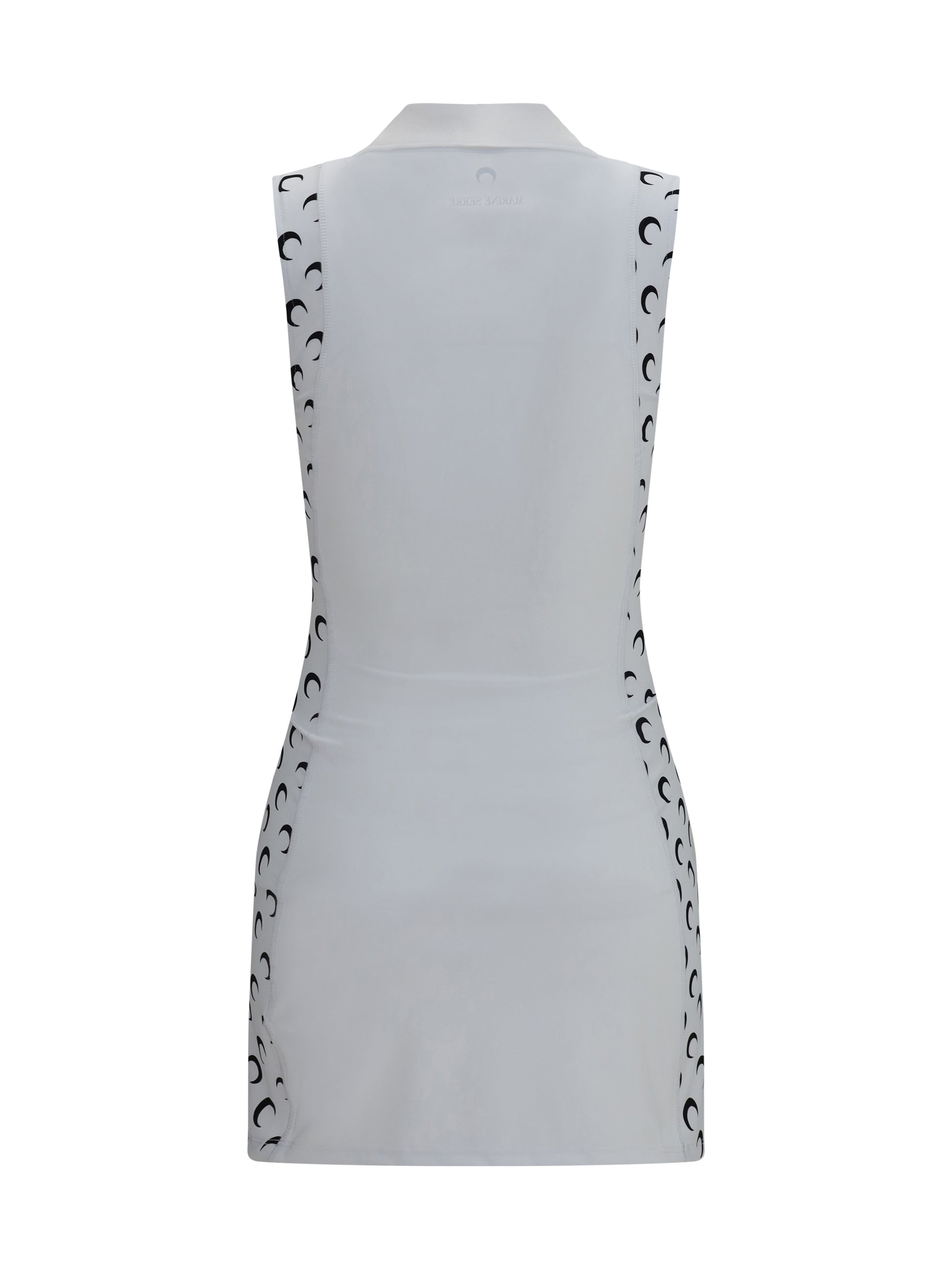 Marine Serre Women Moon Print Mini Polo Dress MARINE SERRE