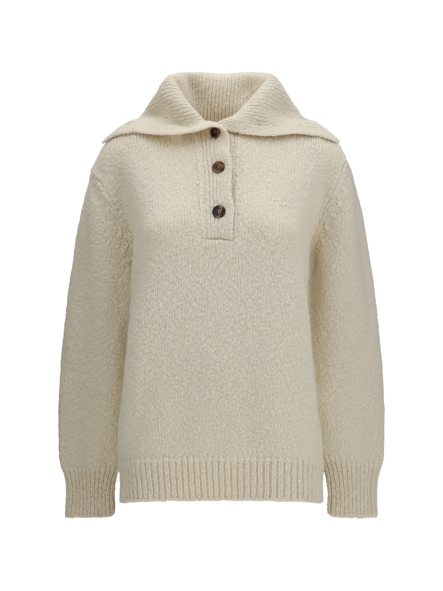 Malo Women High-Neck Sailor Sweater With Buttons MALO