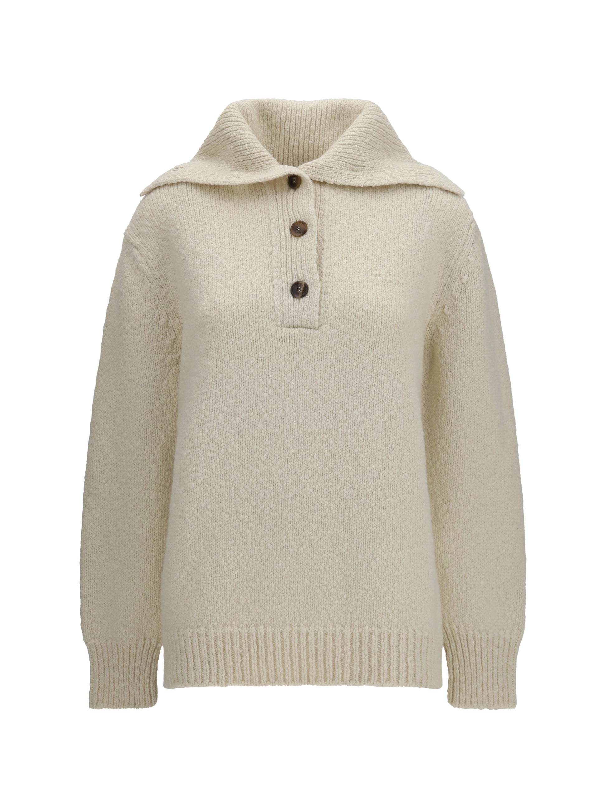 Malo Women High-Neck Sailor Sweater With Buttons MALO