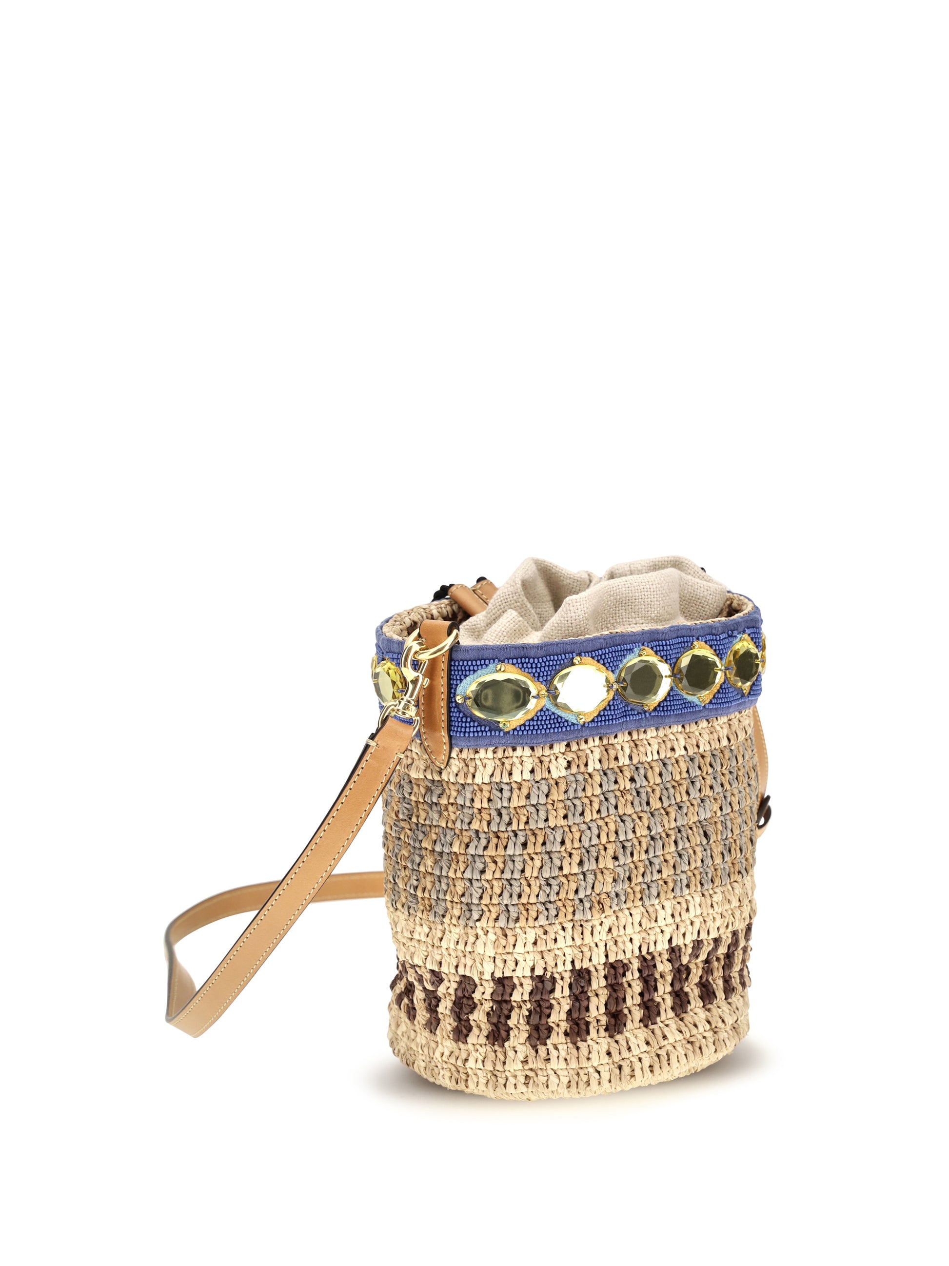 Valentino Garavani Women Mini Raffia Bucket Bag VALENTINO GARAVANI