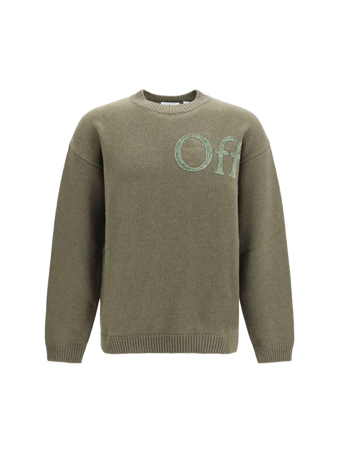 Off-White Men Bookish Shared Logo Knit Crewneck OFF-WHITE