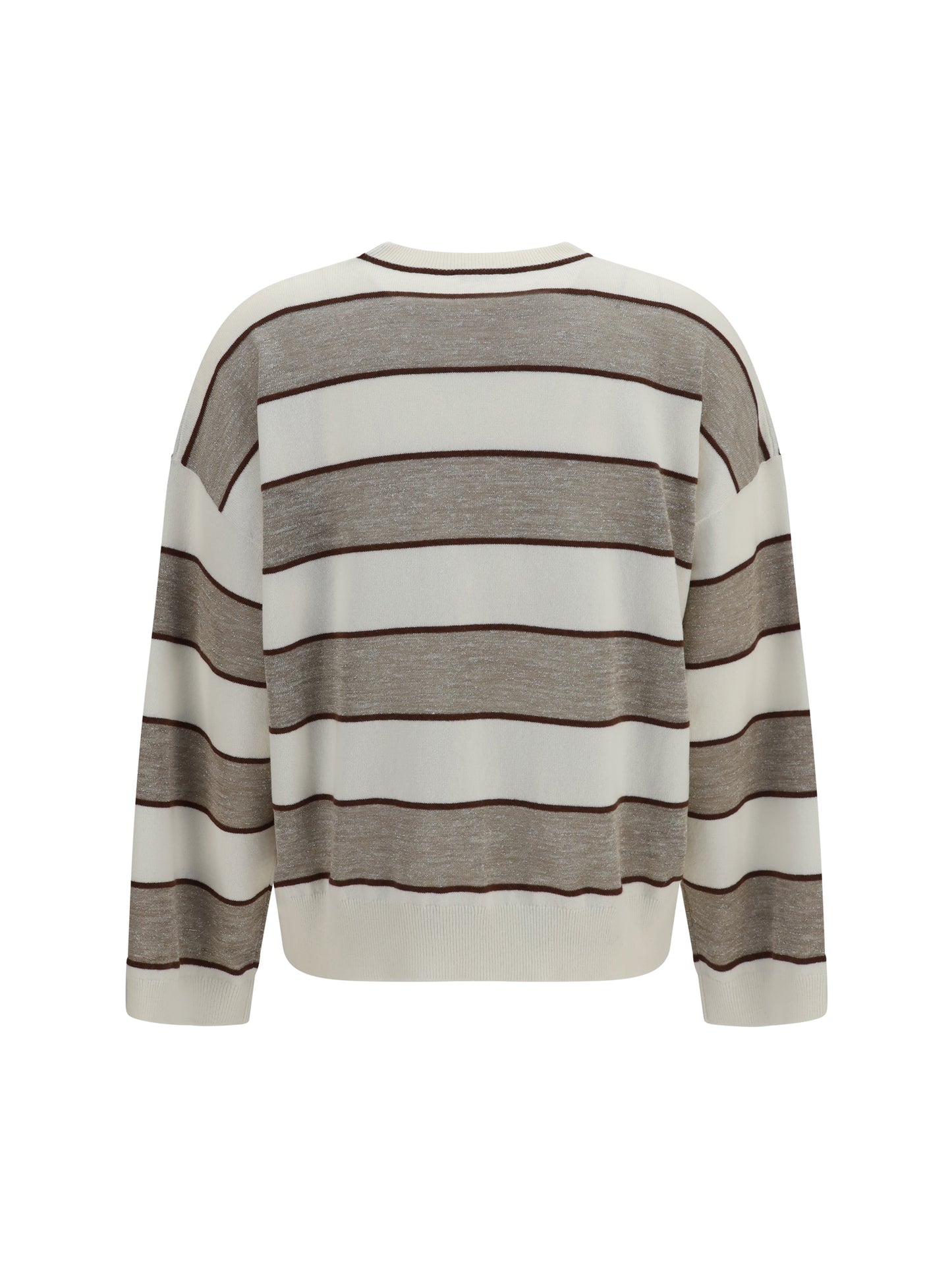Brunello Cucinelli Women Striped Long-Sleeve Sweater BRUNELLO CUCINELLI