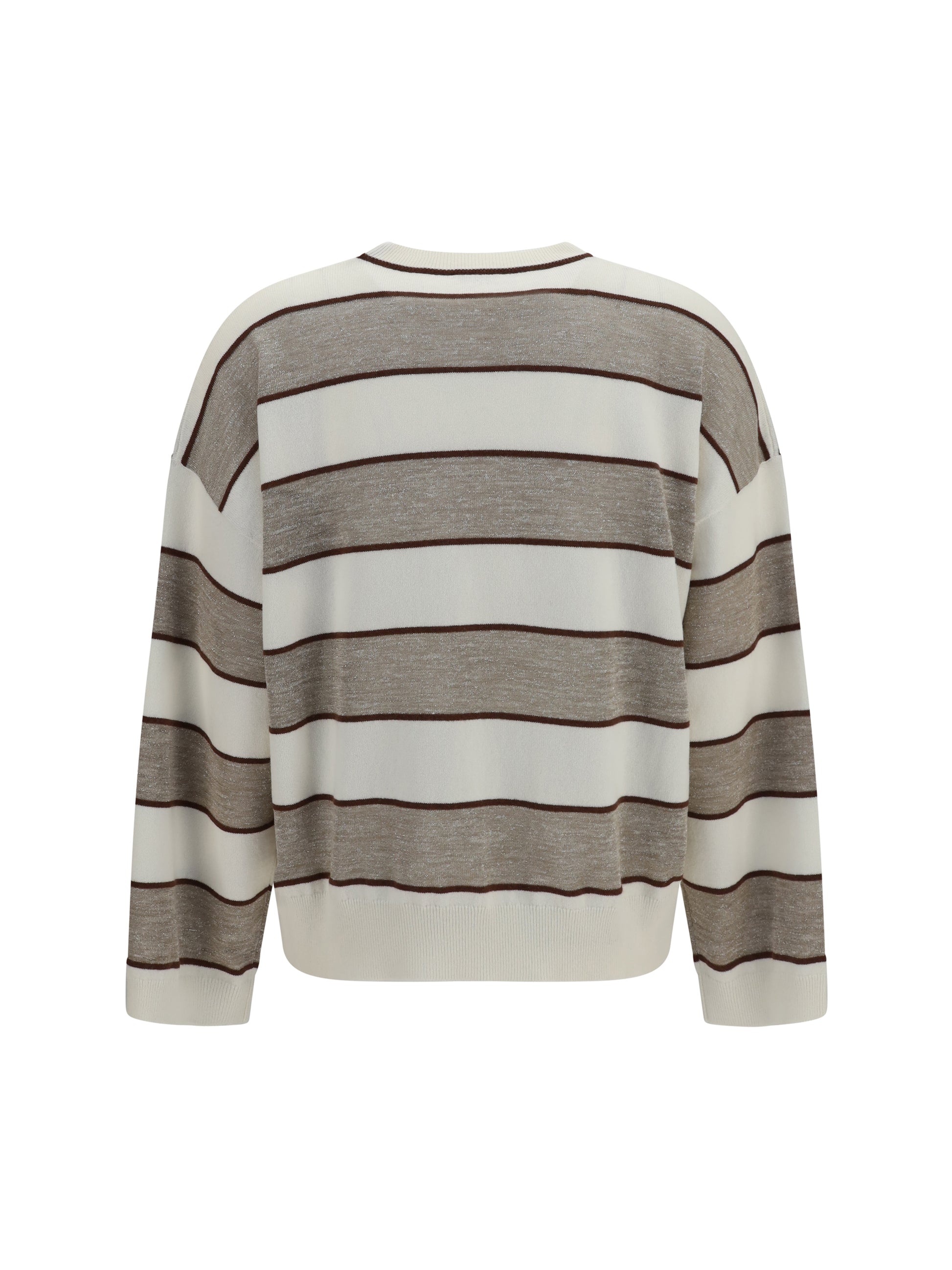Brunello Cucinelli Women Striped Long-Sleeve Sweater BRUNELLO CUCINELLI