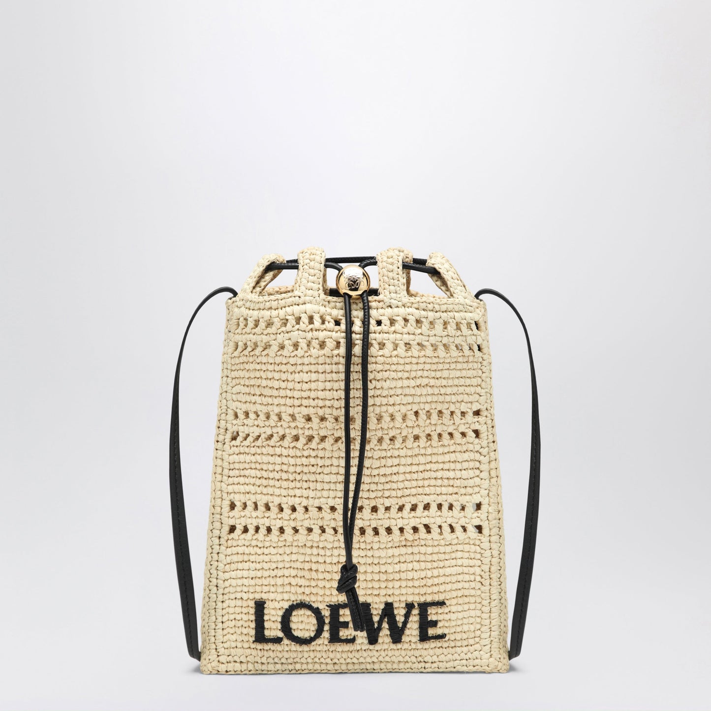 Loewe Raffia Drawstring Pouch Women LOEWE
