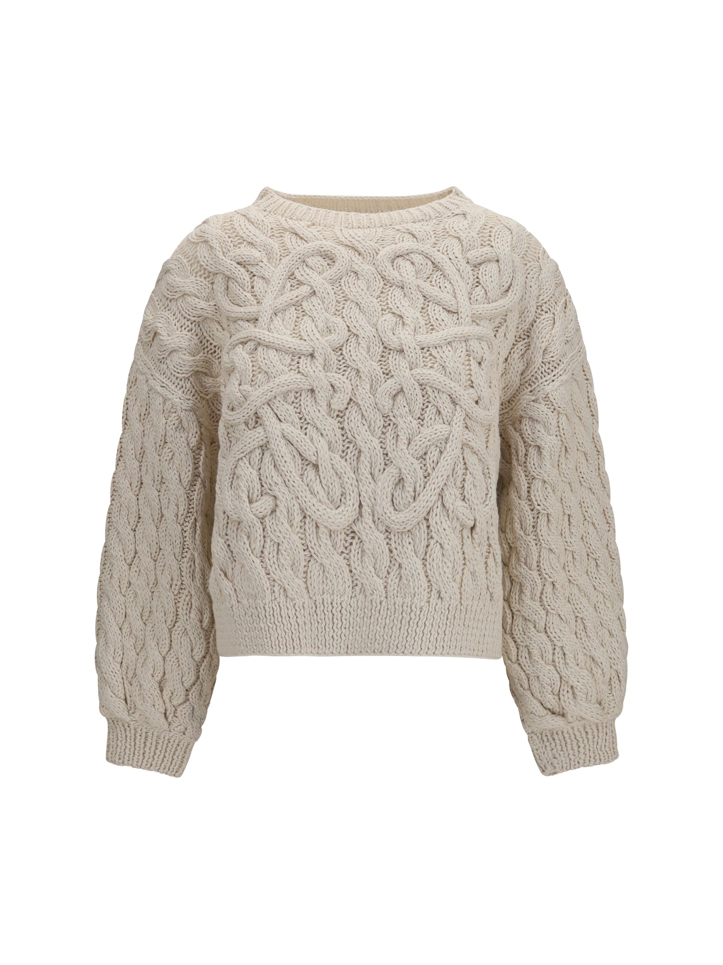 Loewe Women Wool And Cotton-Blend Midweight Knit LOEWE