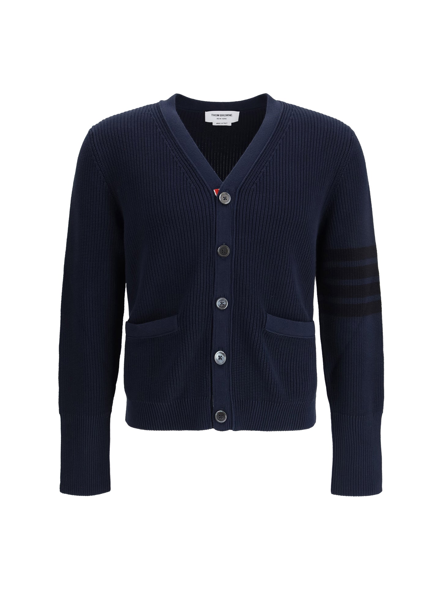 Thom Browne Men V-Neck Cardigan THOM BROWNE