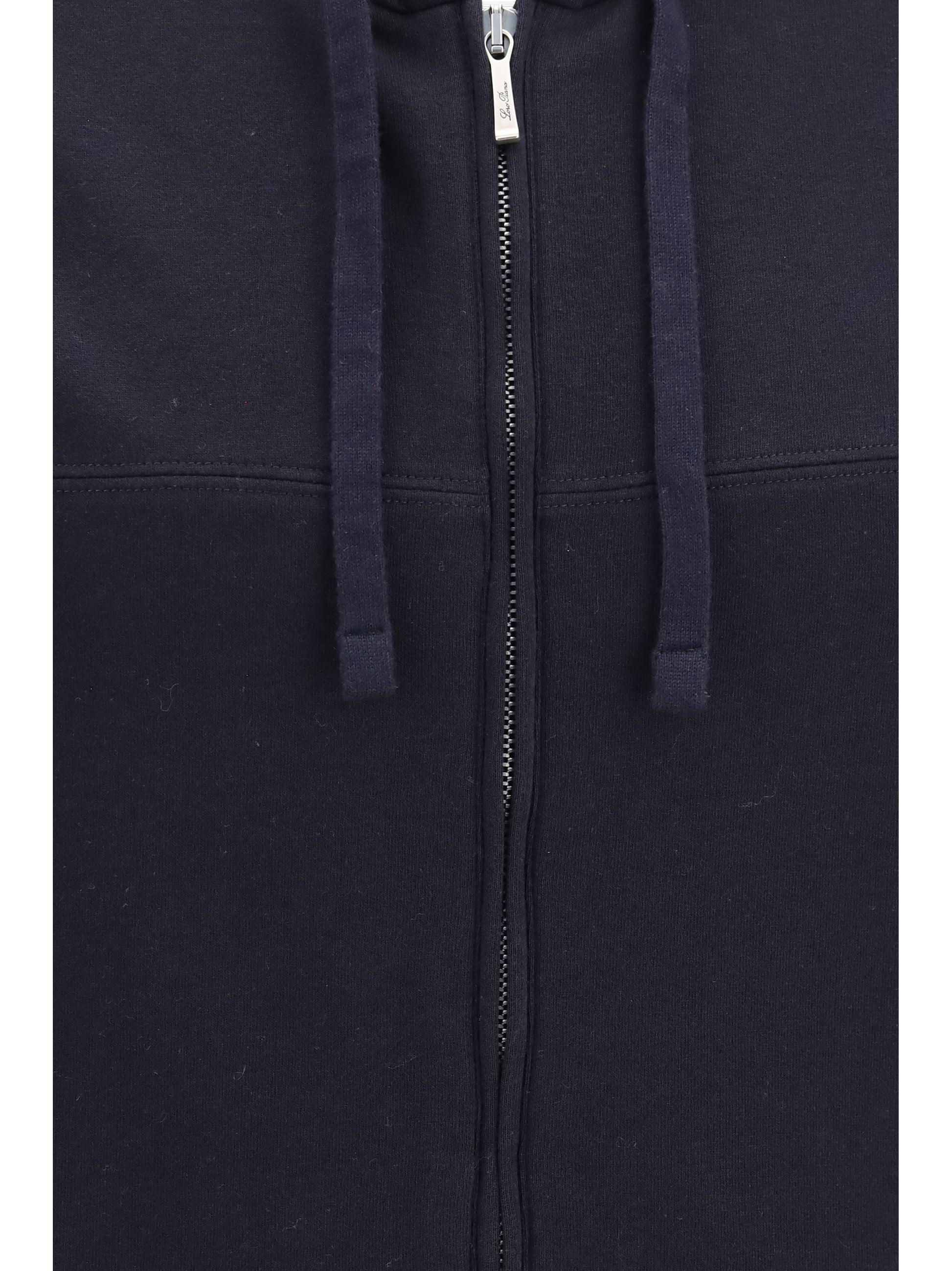 Loro Piana Men Neem Cotton And Cashmere Bomber Hoodie LORO PIANA