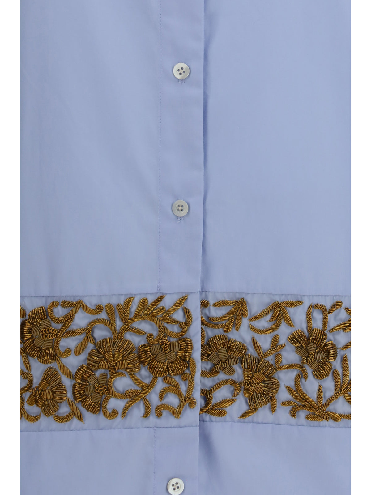 Dries Van Noten Women Oversized Embroidered Cotton Shirt DRIES VAN NOTEN