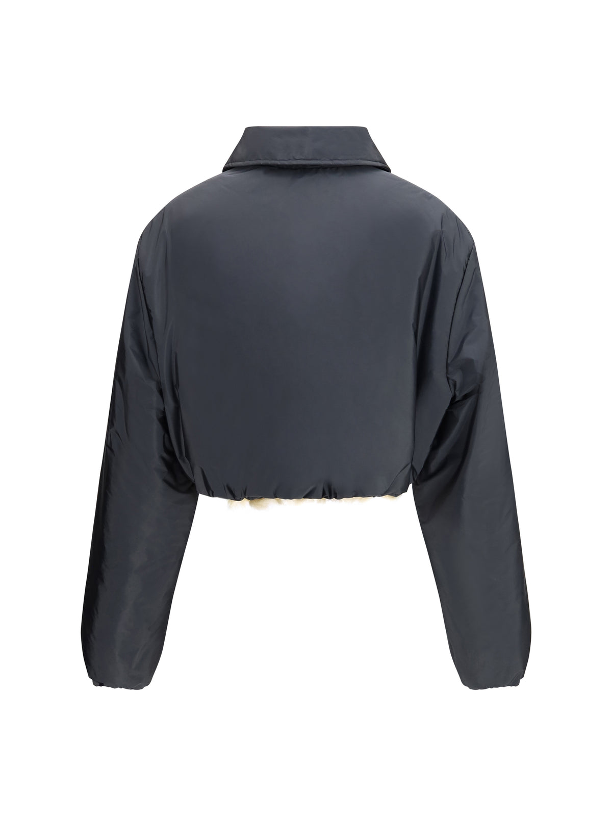 Miu Miu Women Technical Fabric And Shearling Windbreaker Jacket MIU MIU