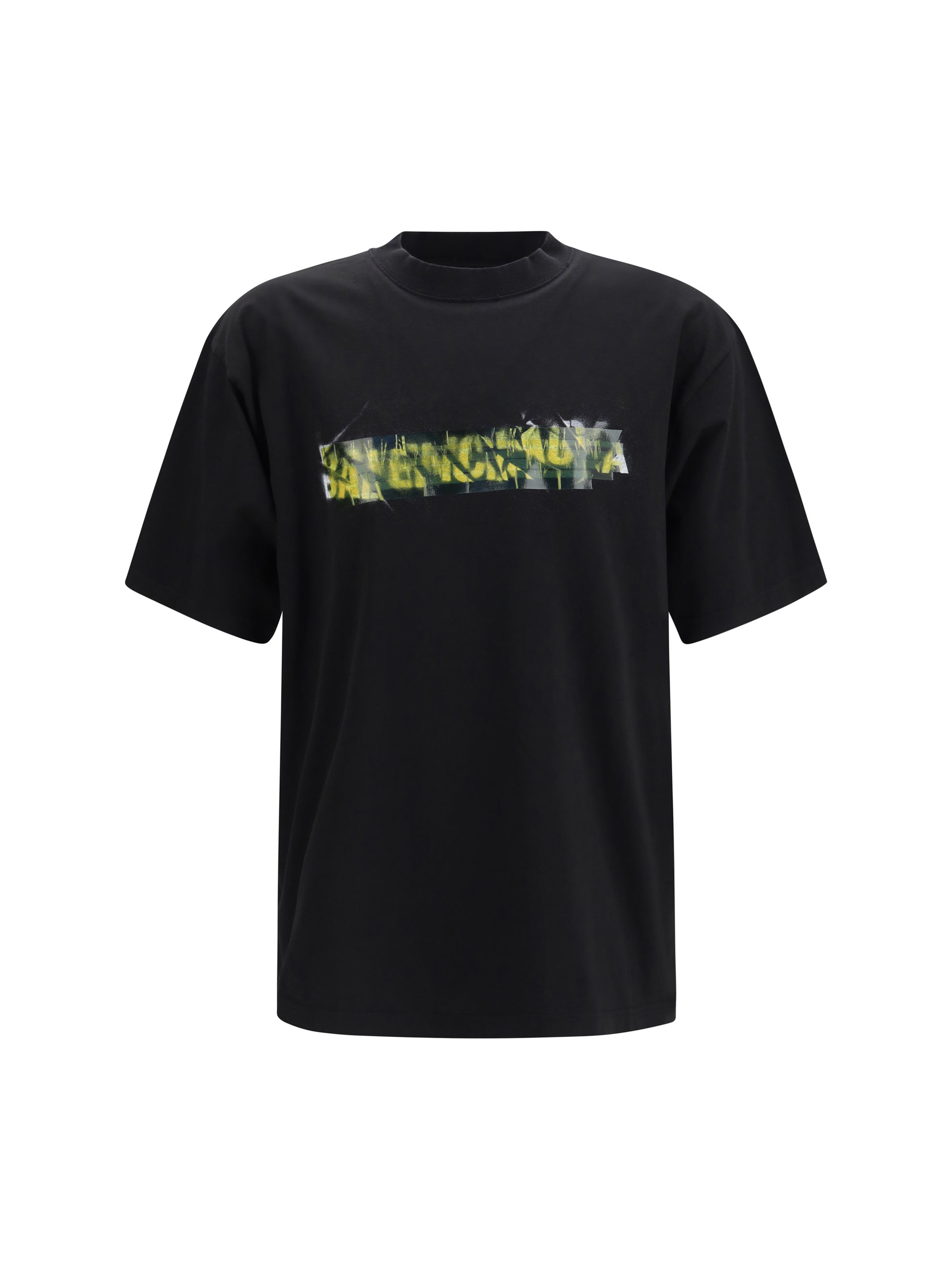 Balenciaga Men Messy Spray T-Shirt In Cotton BALENCIAGA