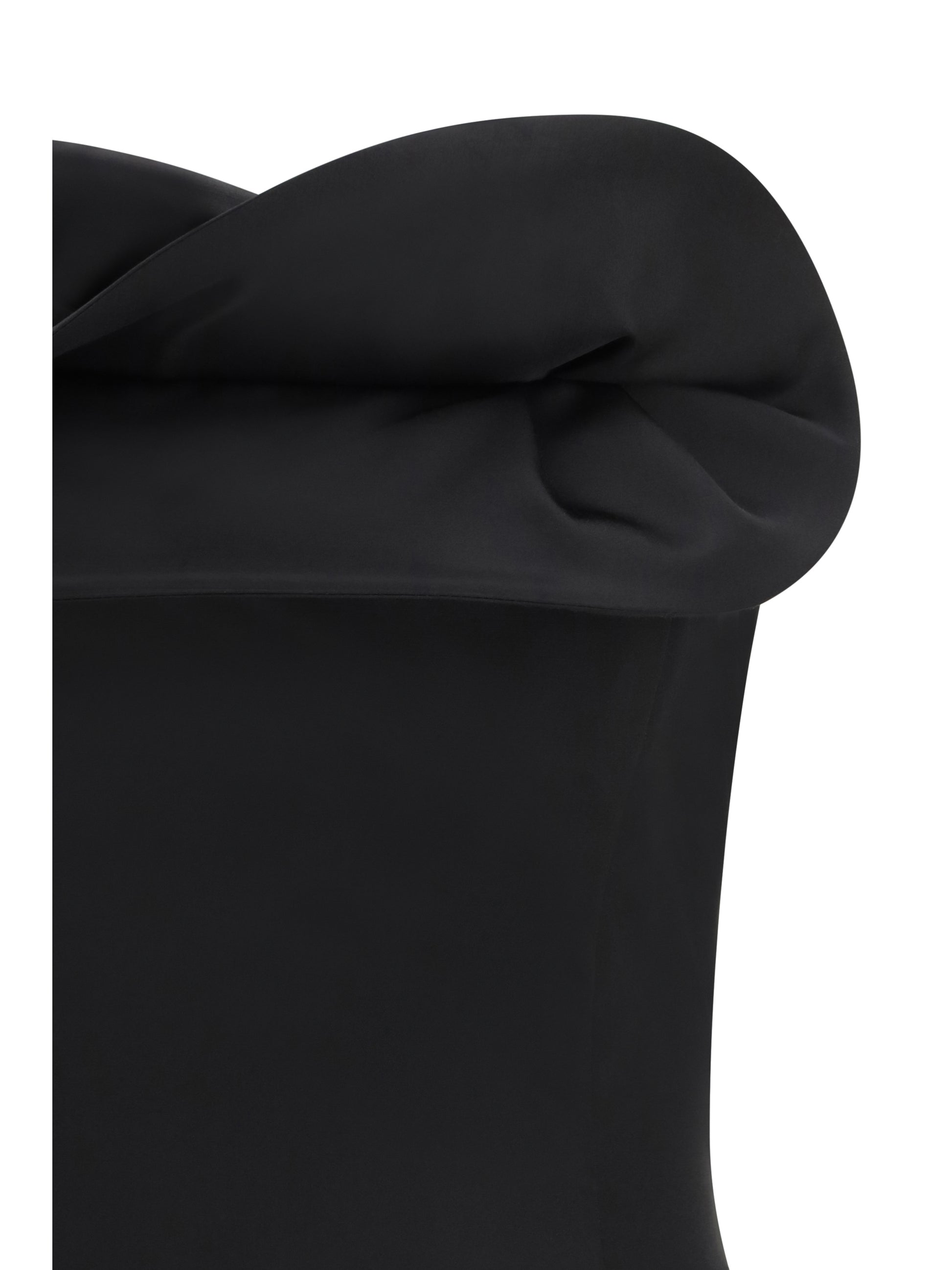 Magda Butrym Women Wool And Silk Corset Top With Sculptural Neckline MAGDA BUTRYM
