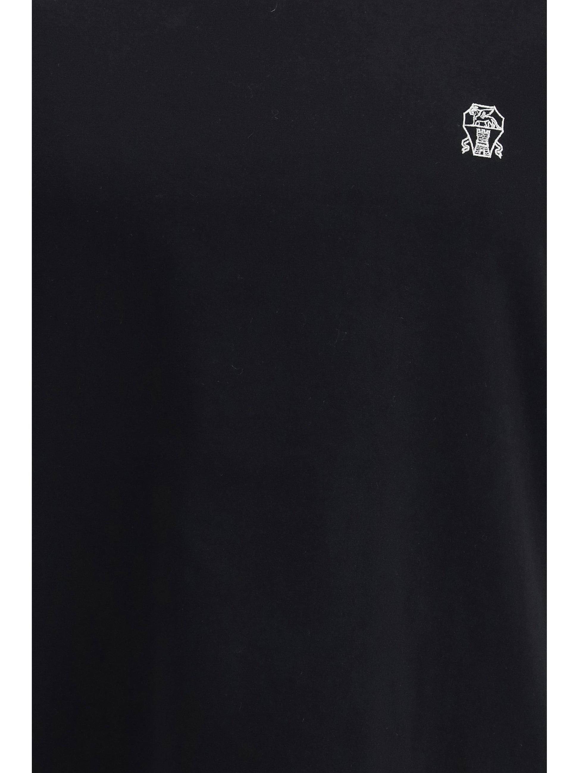Brunello Cucinelli Men T-Shirt In Cotton With A Logo BRUNELLO CUCINELLI