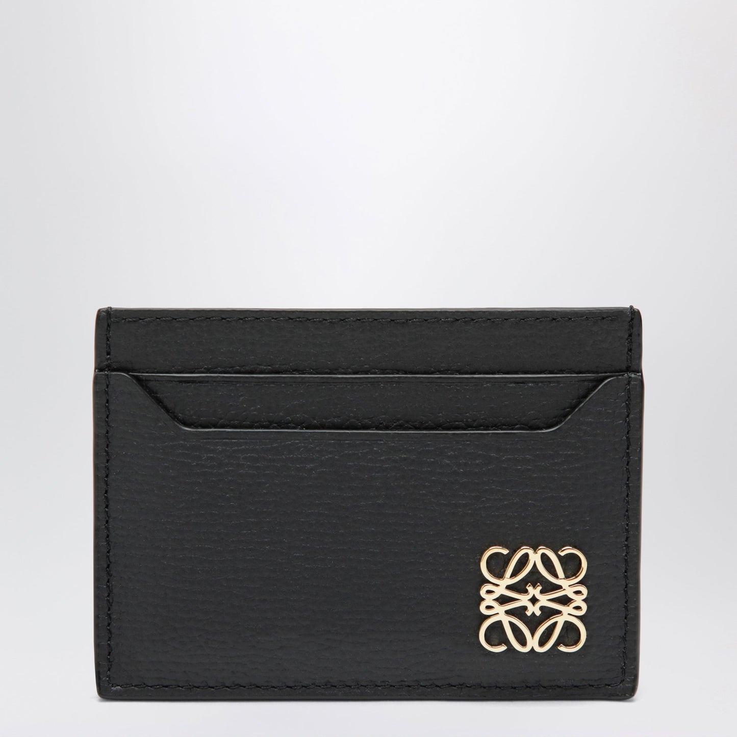 Loewe Black Anagram Card Holder In Leather Women LOEWE