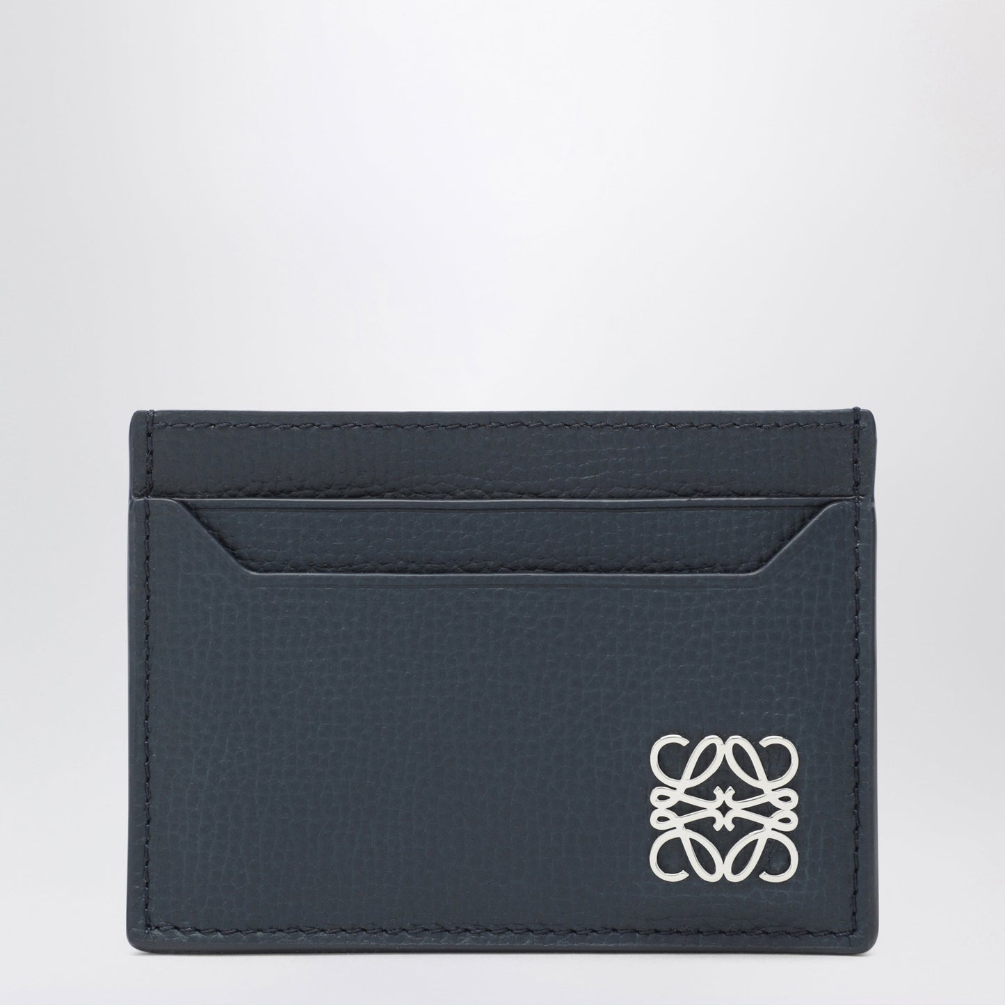 Loewe Navy Blue Leather Anagram Card Holder Women LOEWE