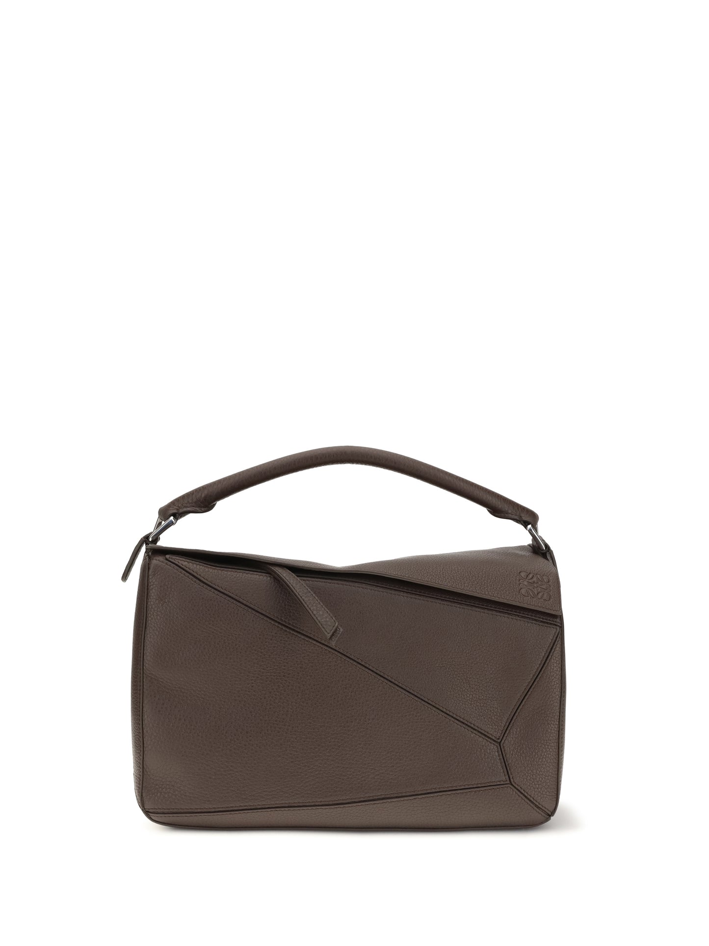 Loewe Men Large Puzzle Bag In Garnet Calfskin LOEWE