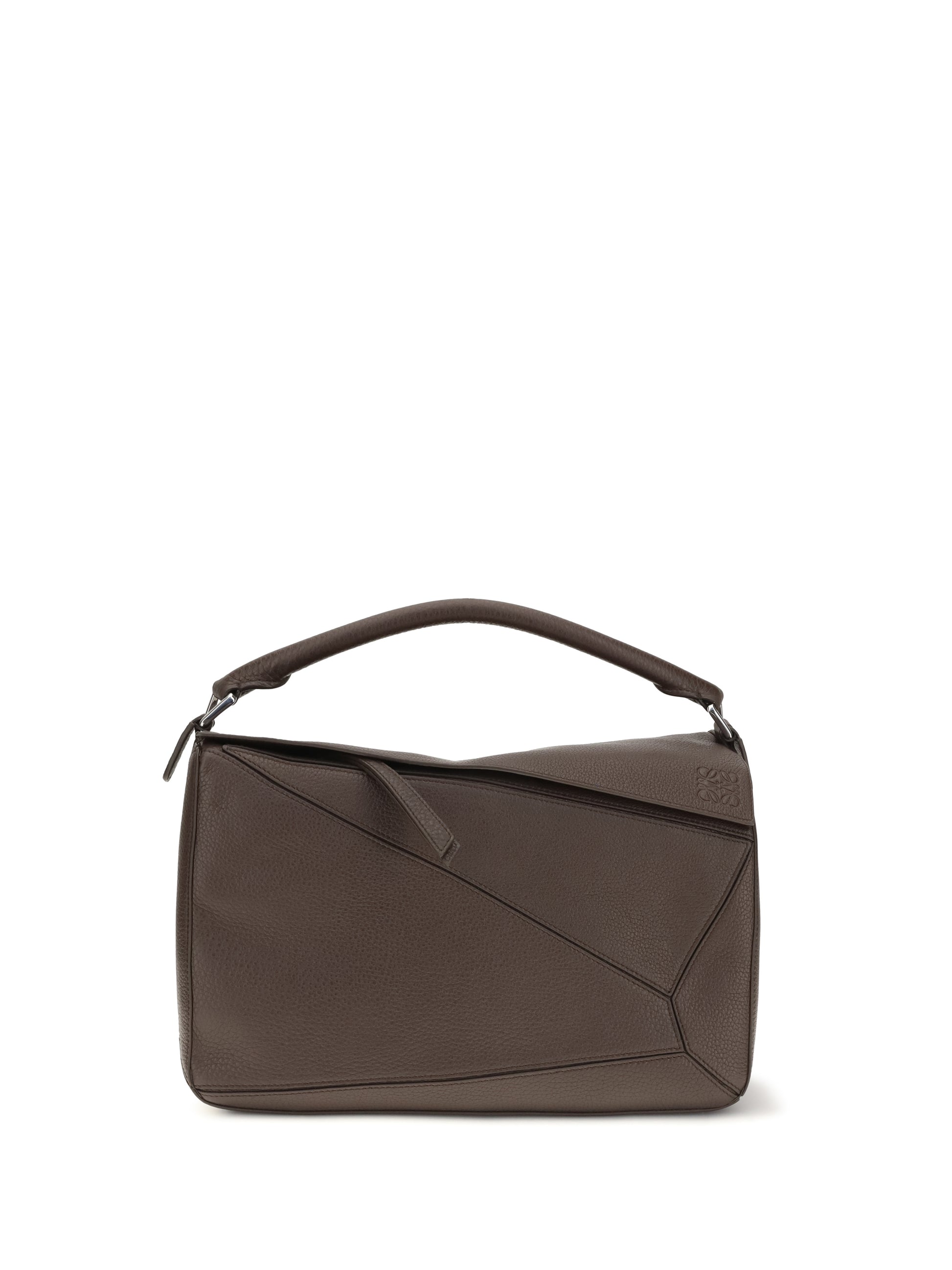 Loewe Men Large Puzzle Bag In Garnet Calfskin LOEWE
