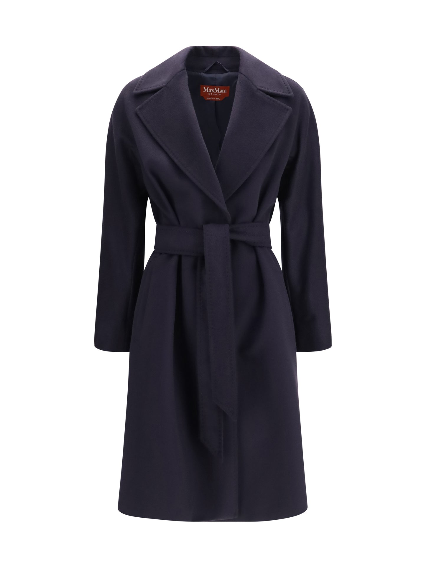 Max Mara Studio Women Wool Coat With Peak Lapels MAX MARA STUDIO