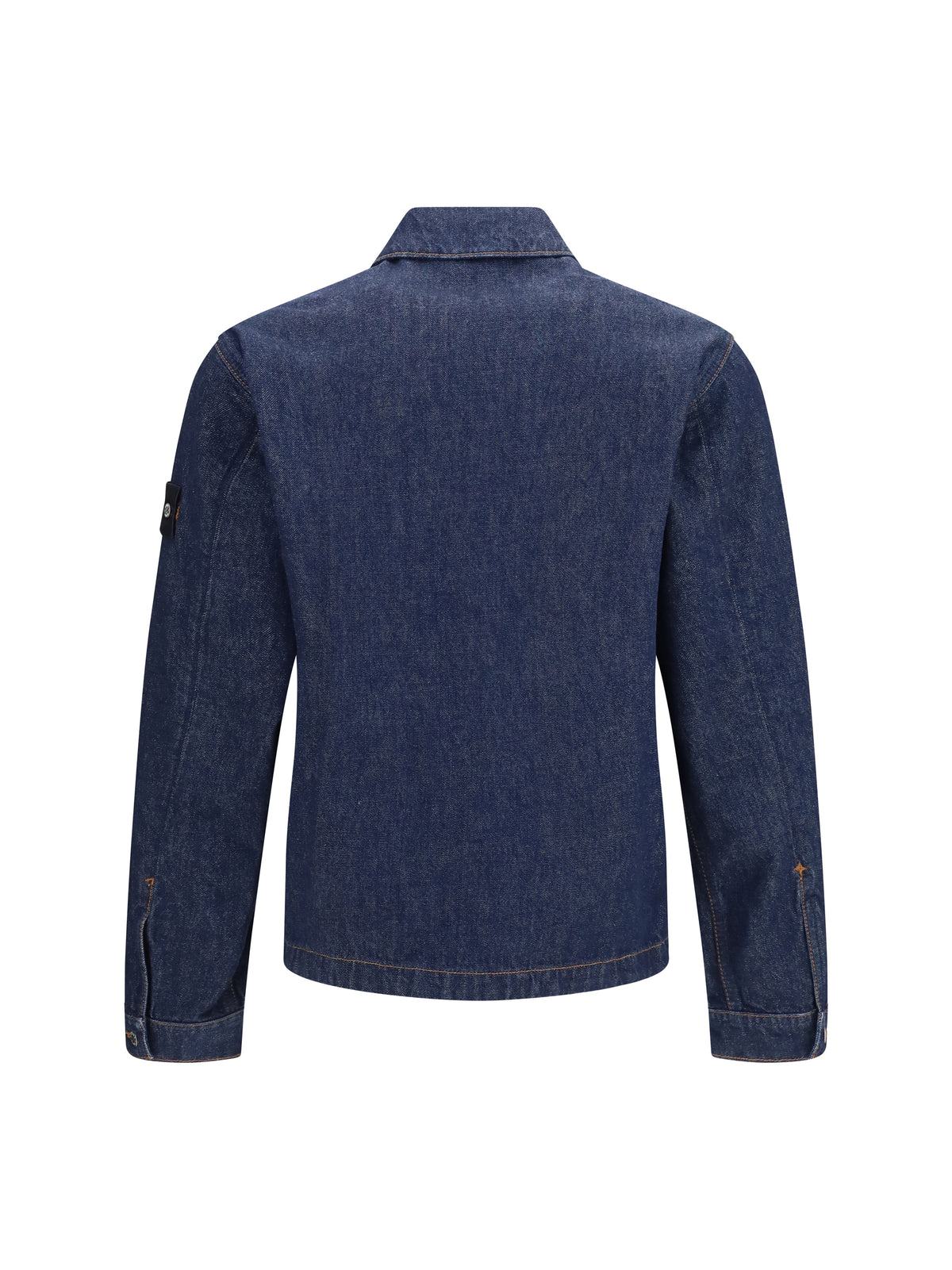 Stone Island Men Denim Biker Jacket STONE ISLAND