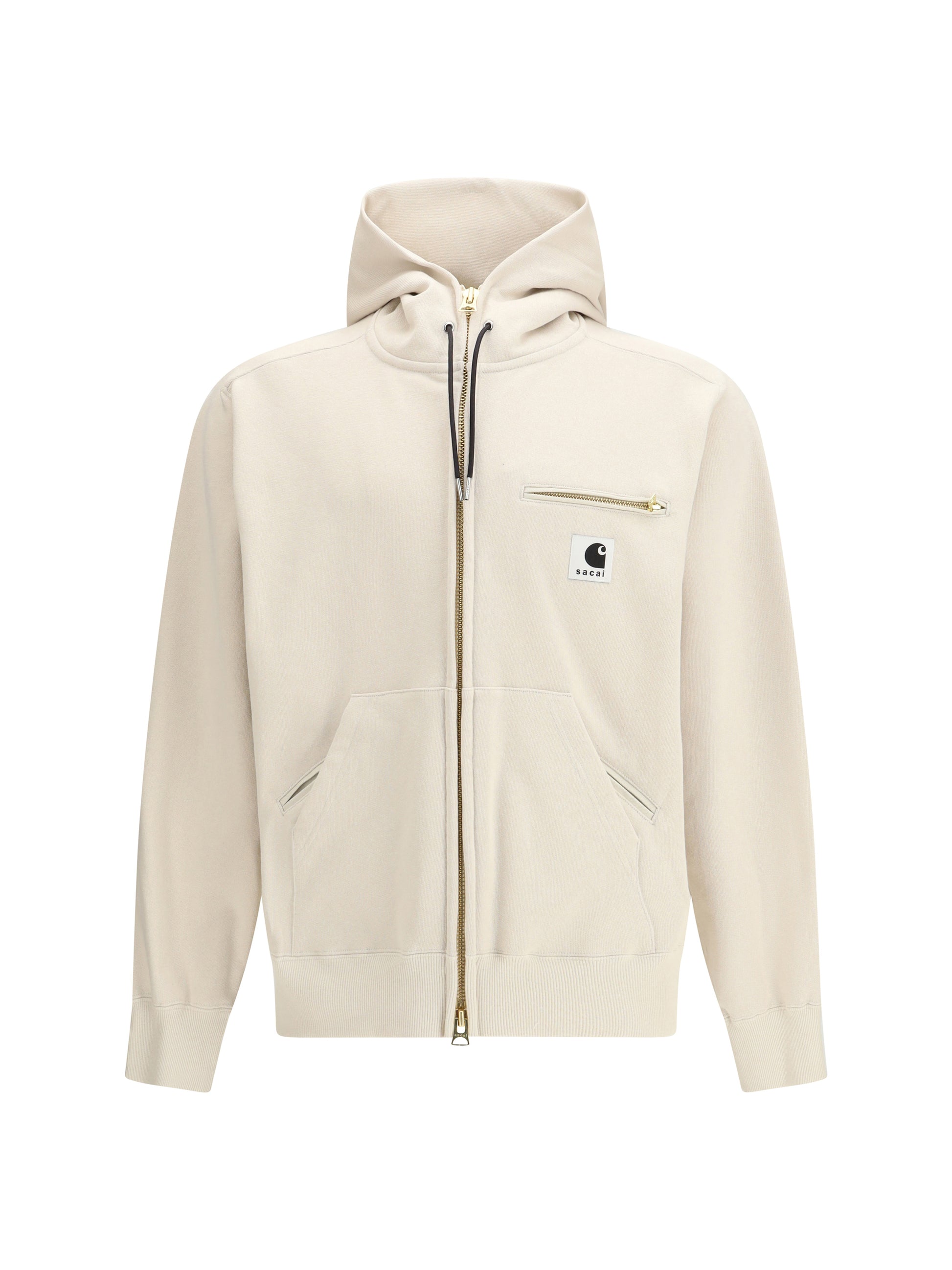 Sacai Men Cotton Jersey Hoodie By Sacai + Carhartt Wip SACAI