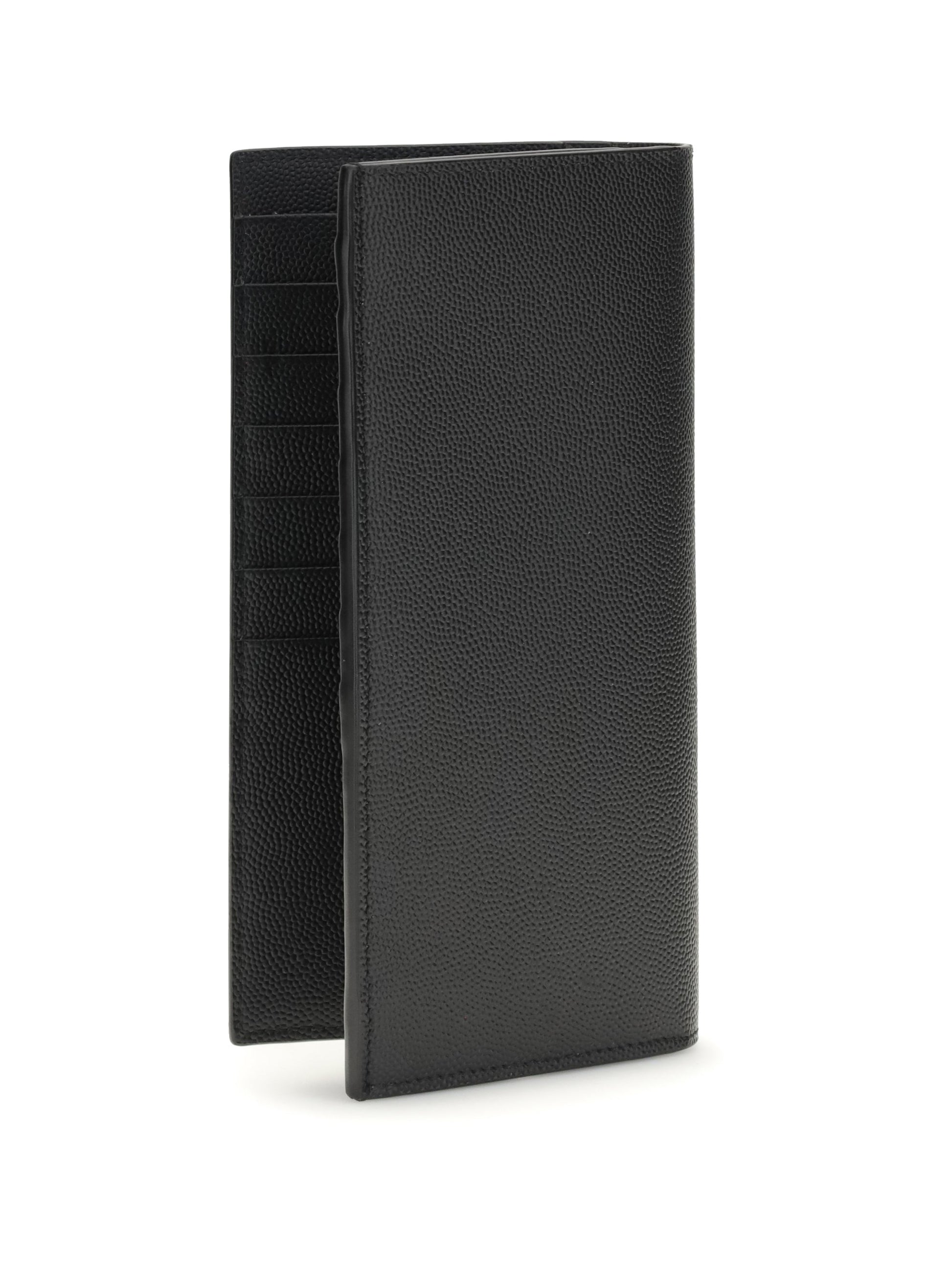 Saint Laurent Men Grained Leather Wallet SAINT LAURENT